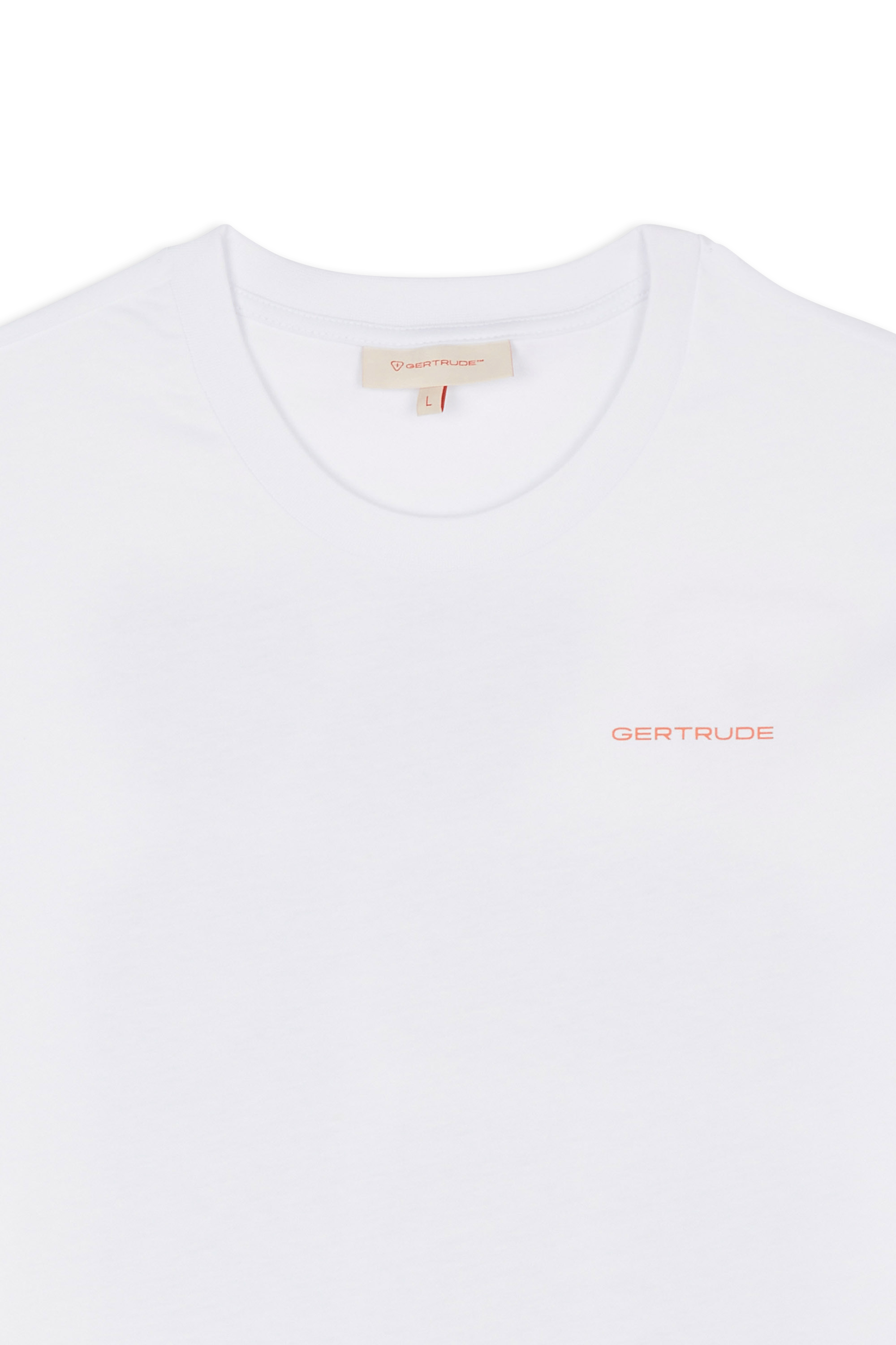Regular-fit round-neck cotton T-shirt | White GERTRUDE Men