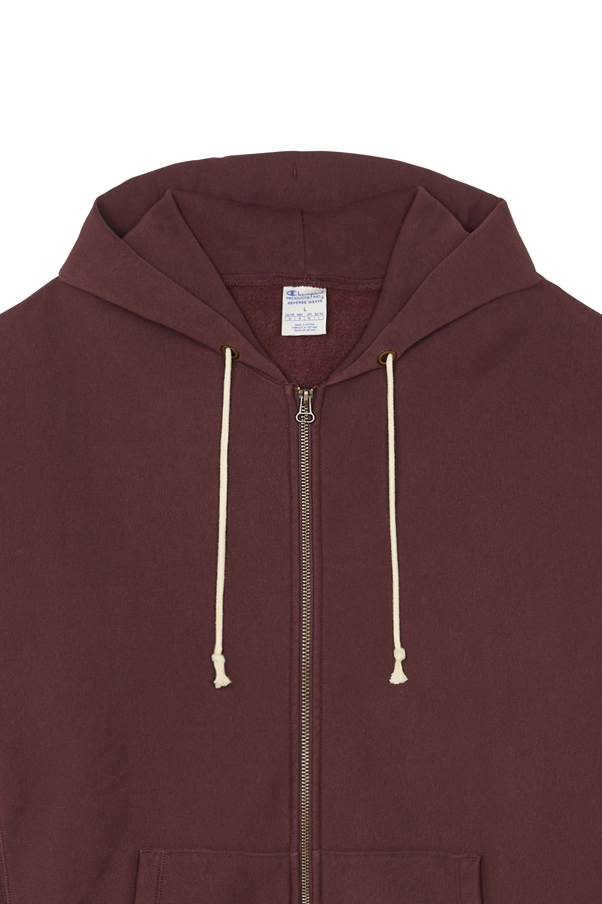 Hoodie zippé Marron