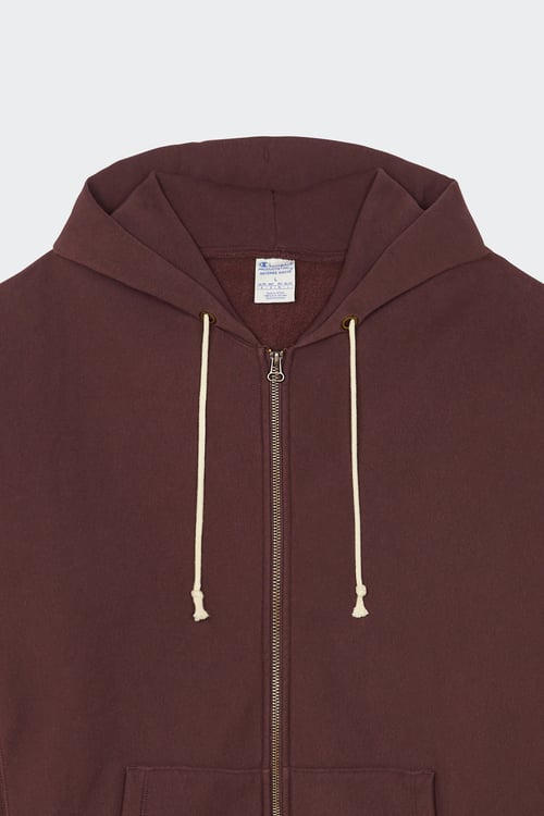 CHAMPION Hoodie zippé Marron