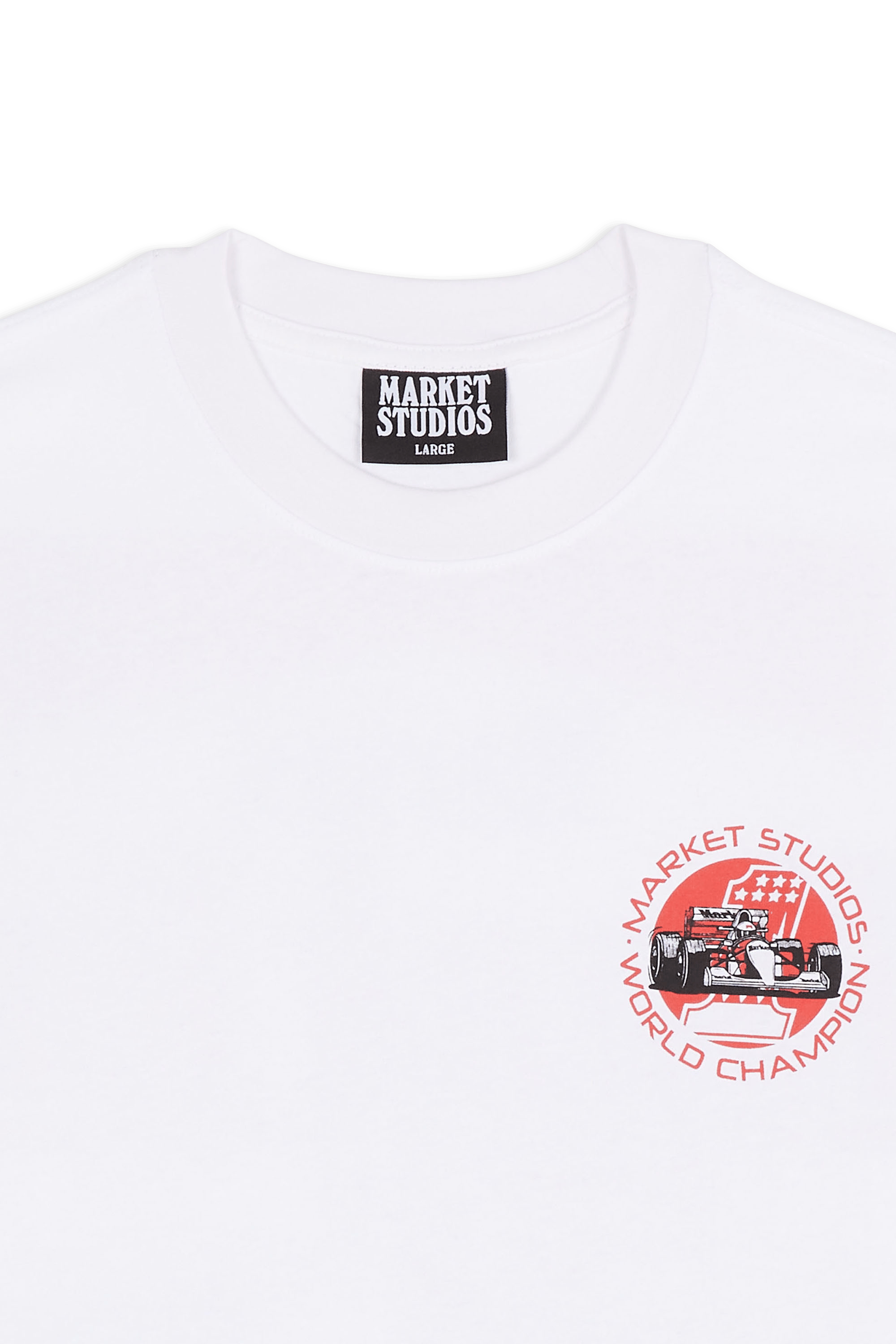 Regular-fit round-neck cotton T-shirt White