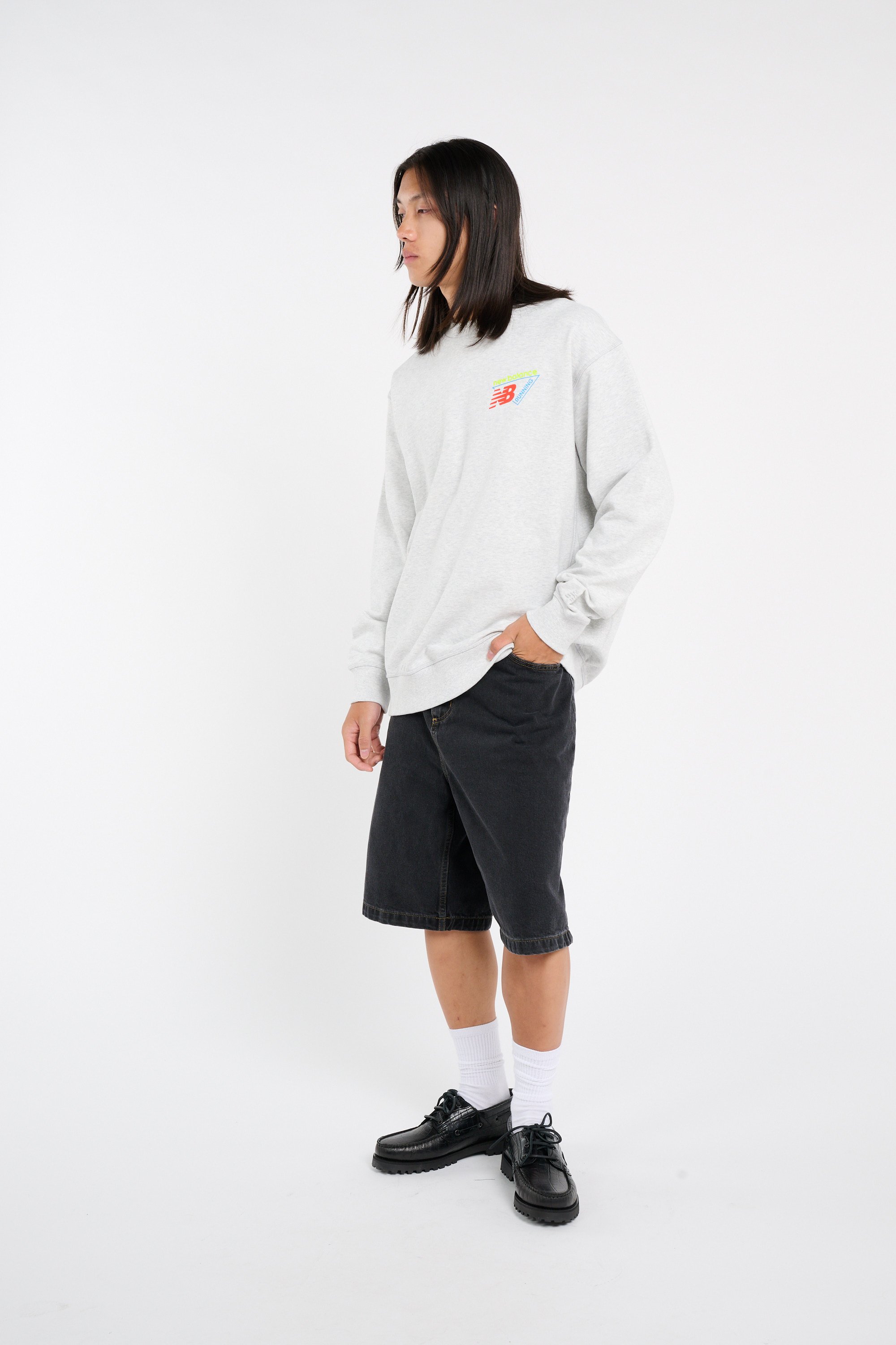 Tommy Badge Sweatshirt NEW BALANCE Grey