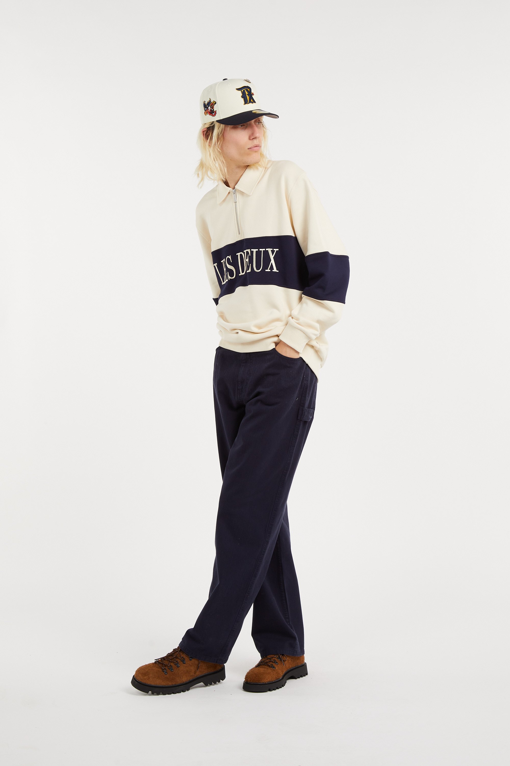 Tommy badge sweatshirt LES DEUX Beige