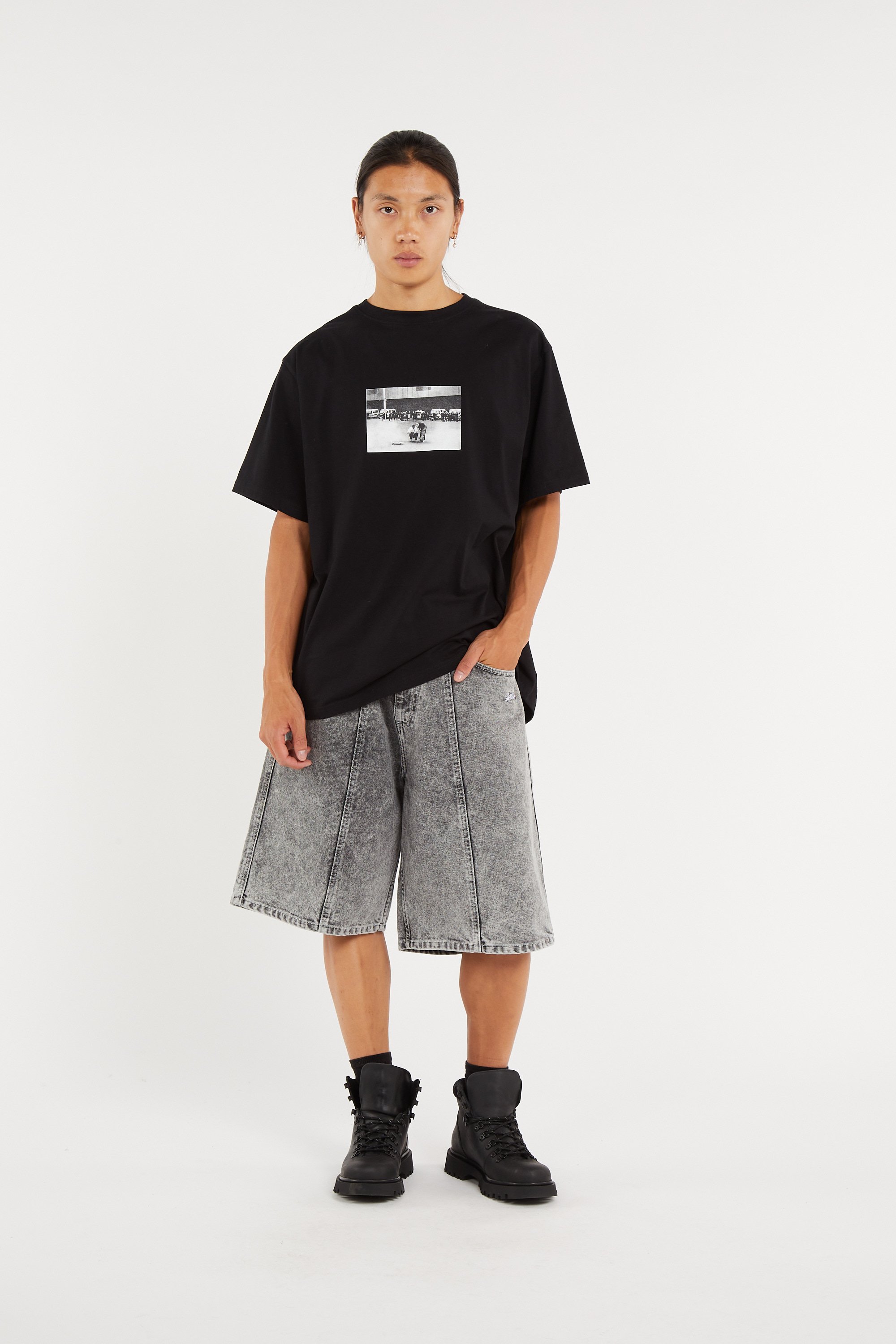 Tee-shirt en coton JACKER Noir