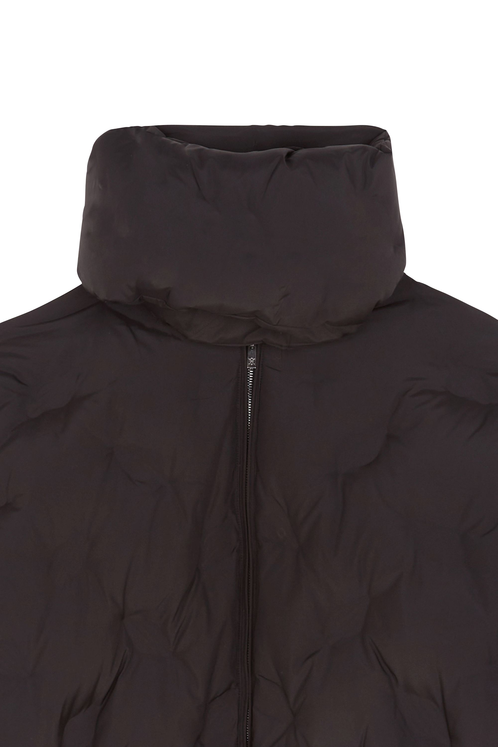 Lightweight quilted padded jacket with high neck | Black DAILY PAPER Men
