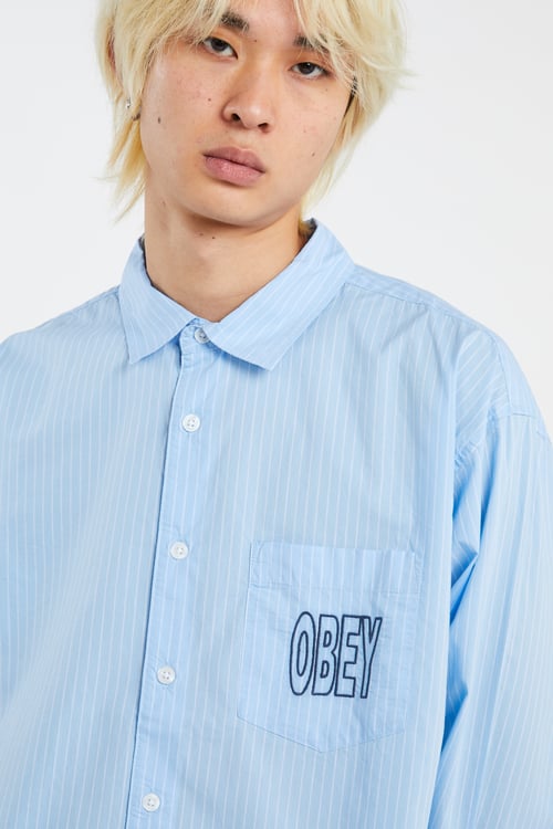 OBEY Chemise Bleu