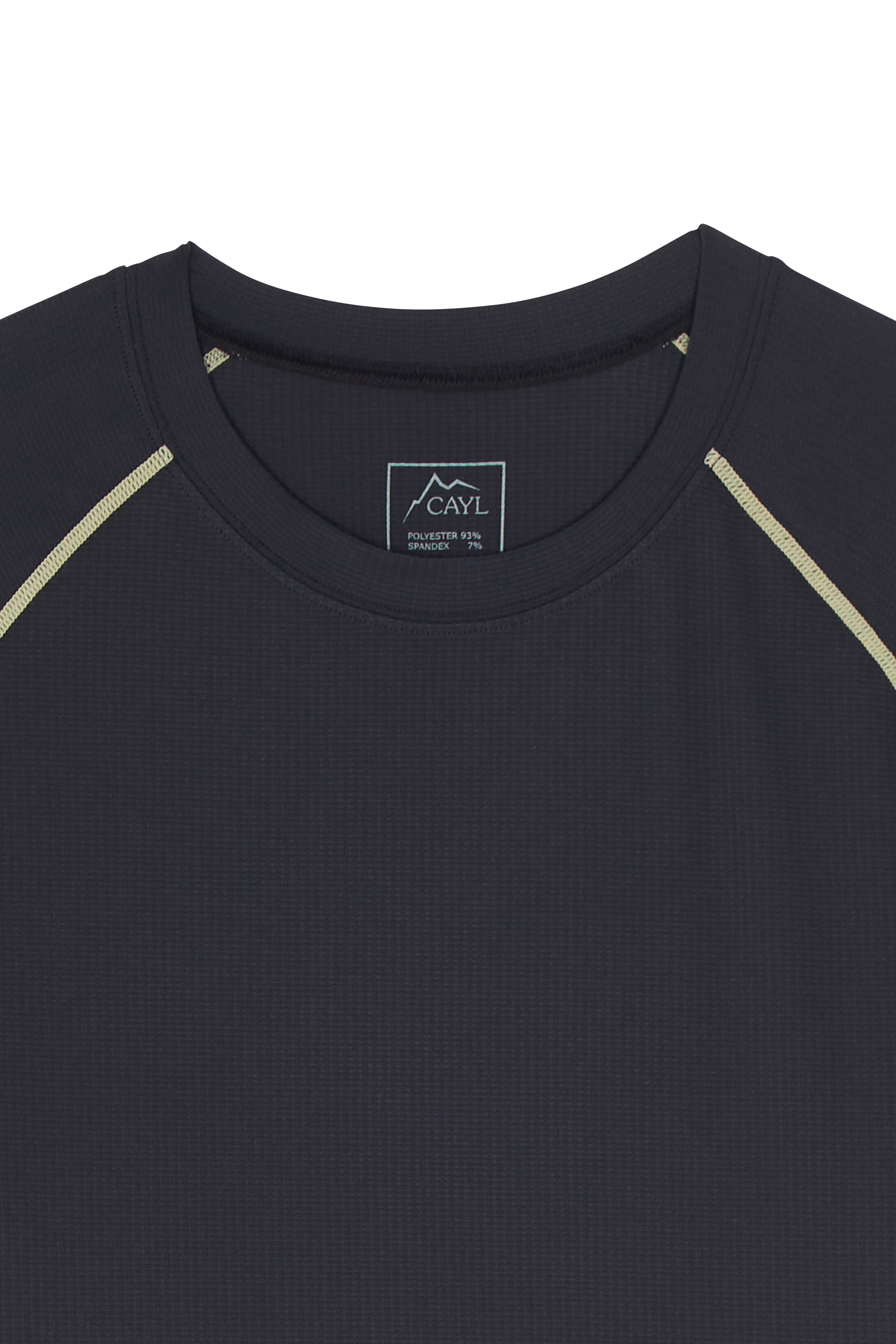 Regular-fit round-neck cotton T-shirt Black