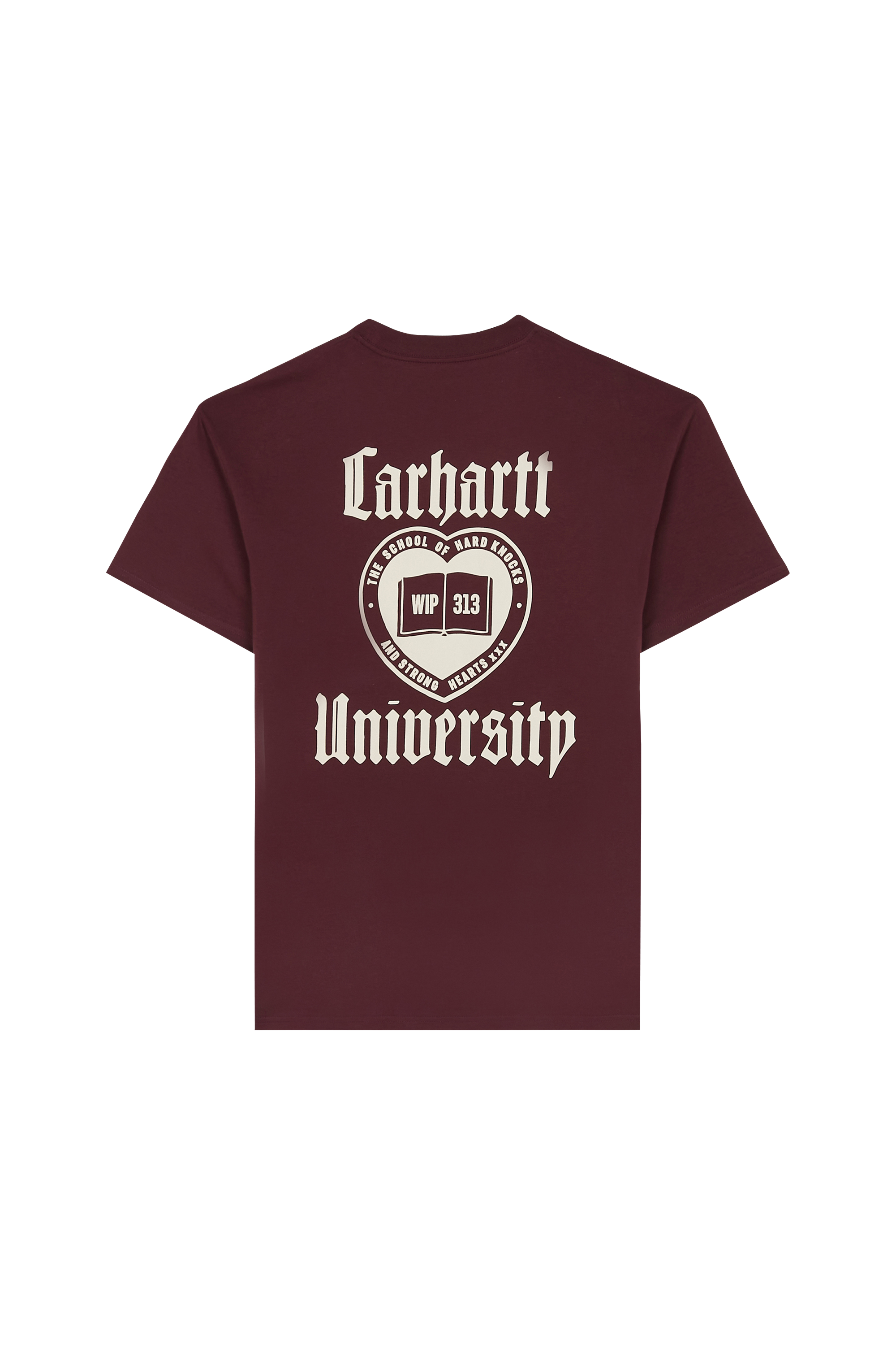 Regular-fit round-neck cotton T-shirt Purple