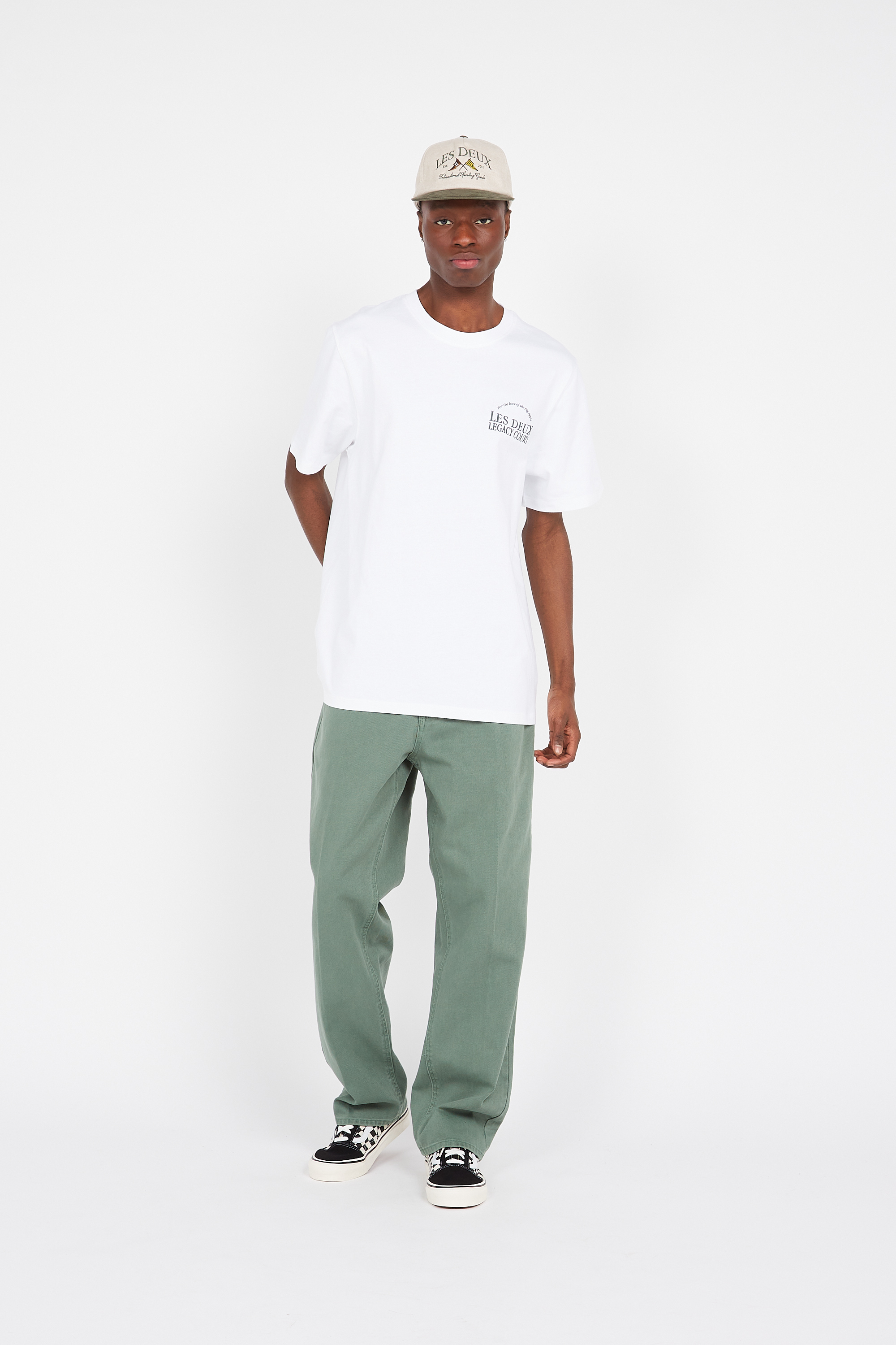 Regular-fit round-neck cotton T-shirt White