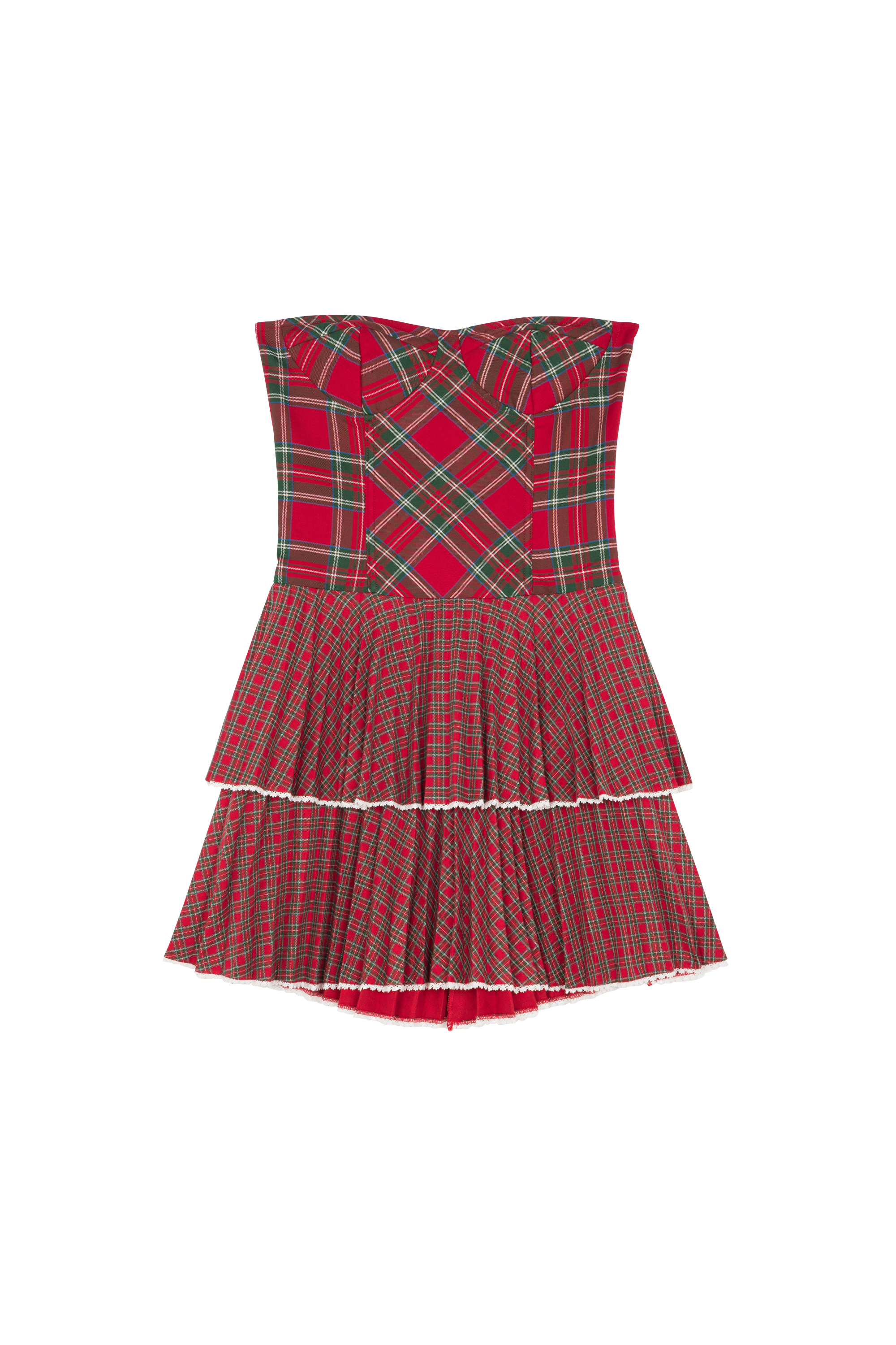 Strapless dress TOMMY JEANS Red