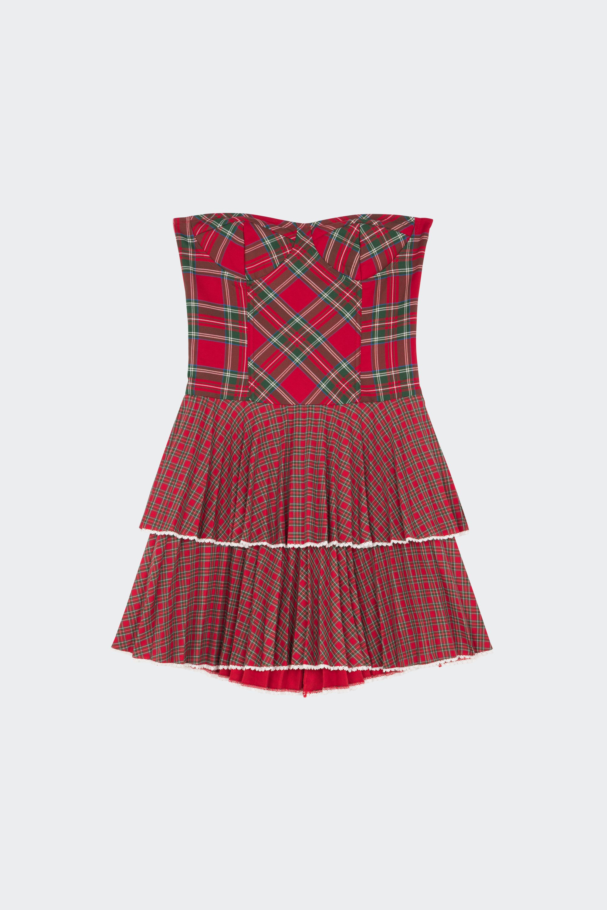 Strapless dress | Red by TOMMY JEANS Strapless dress Red