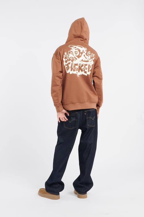 JACKER Hoodie Marron