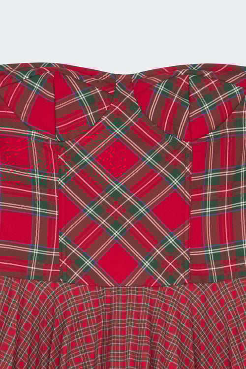 TOMMY JEANS Robe bustier Rouge
