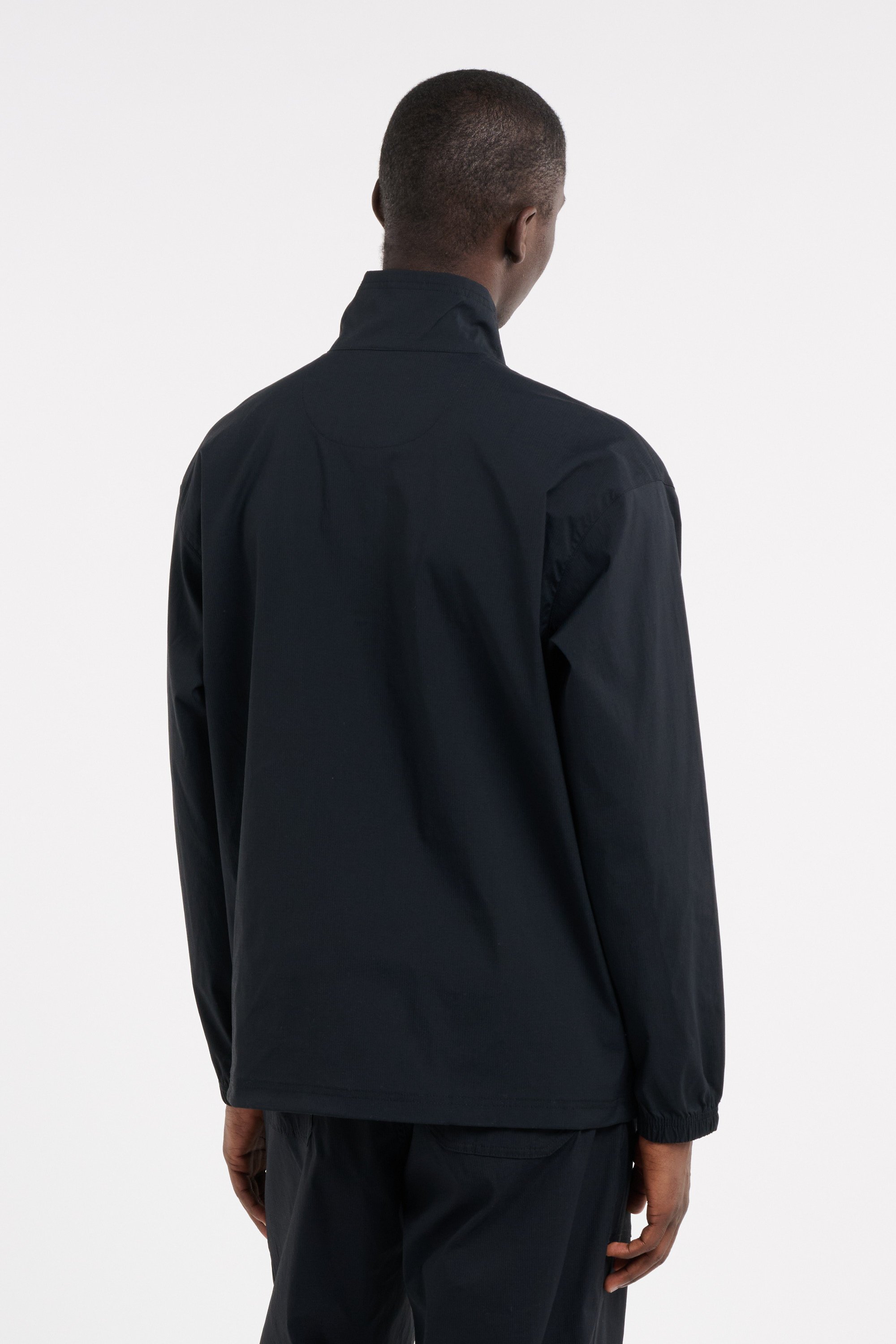 Oversized high-neck jacket Black