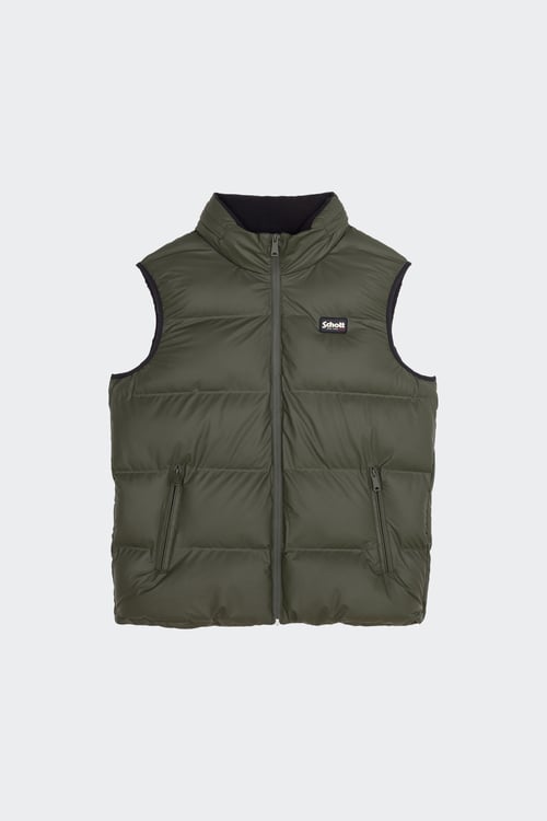 SCHOTT Puffer Jacket Green
