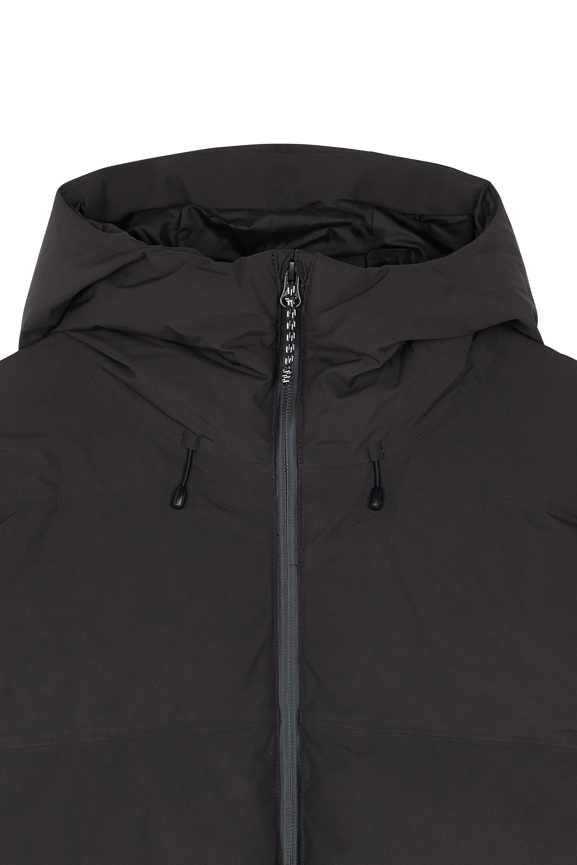 Lightweight quilted padded jacket with high neck Black