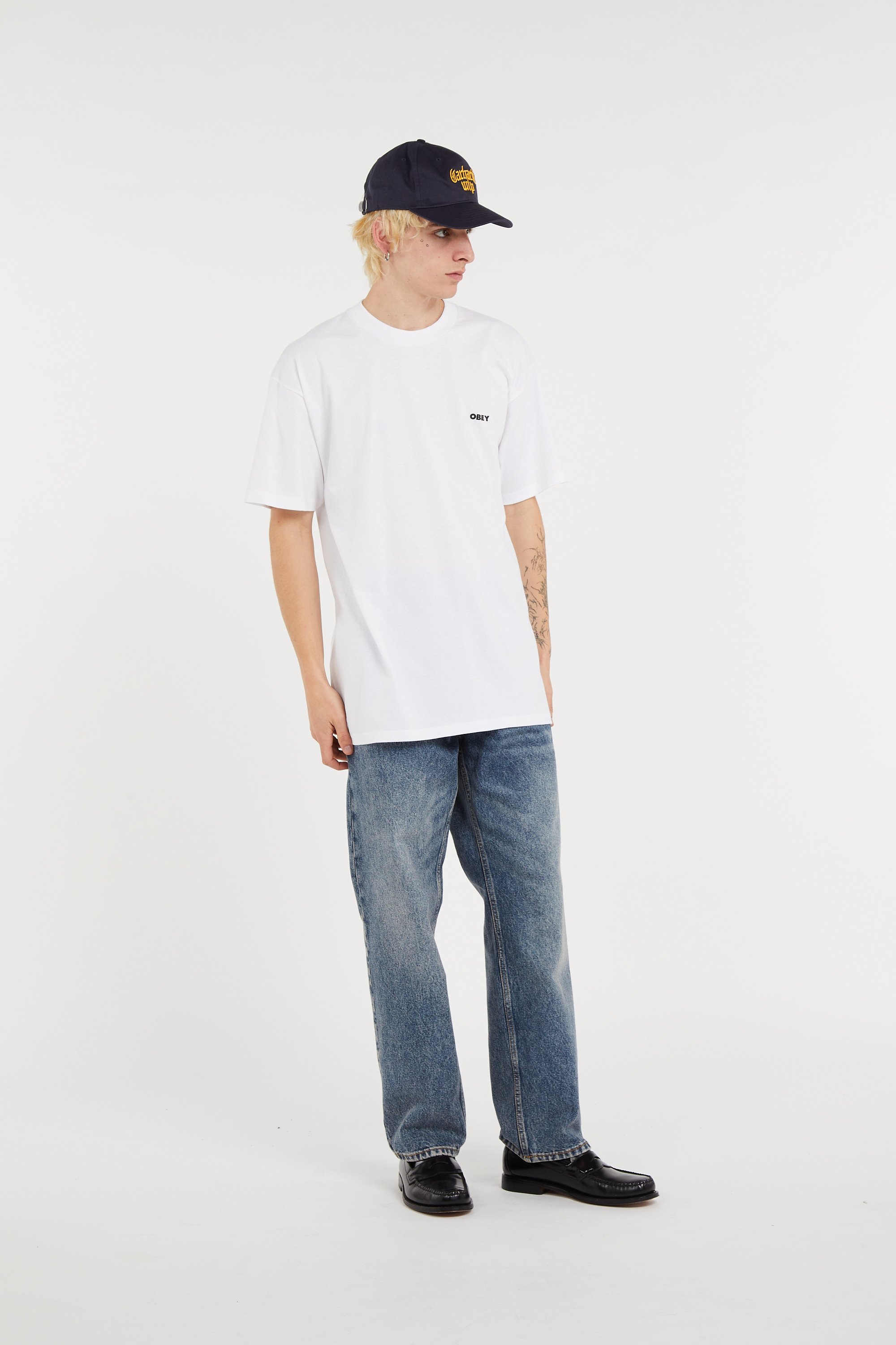Regular-fit round-neck cotton T-shirt | White OBEY Men