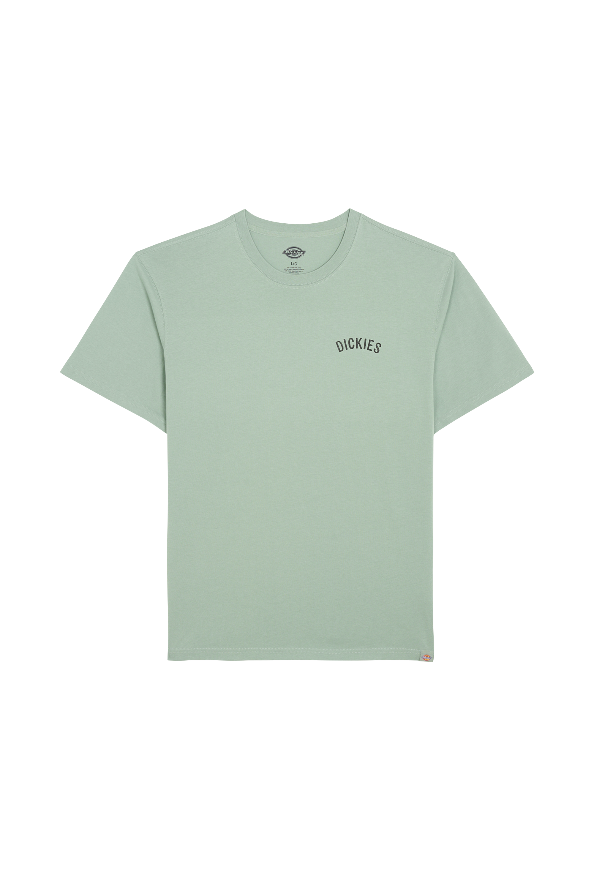 Regular-fit round-neck cotton T-shirt Green