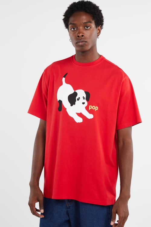 POP TRADING COMPANY T-shirt Rouge
