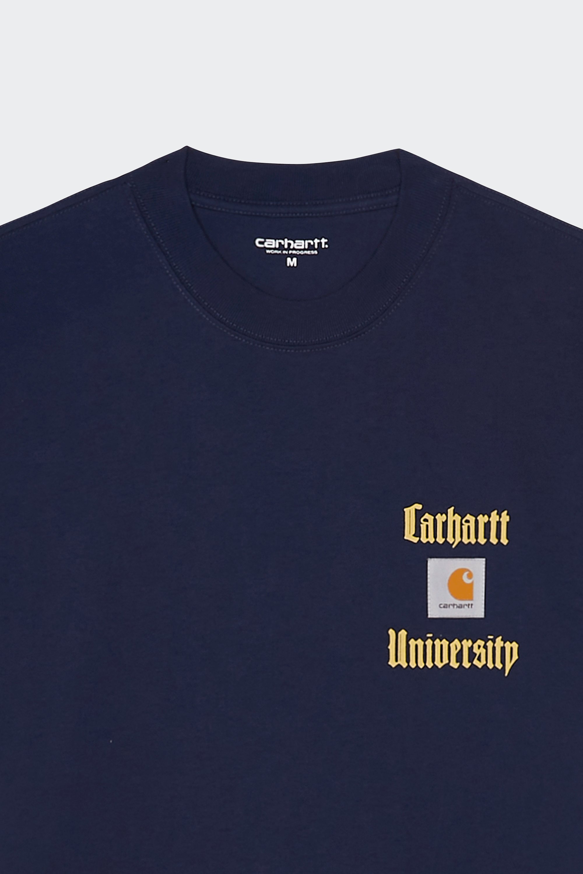 Regular-fit round-neck cotton T-shirt | Blue by CARHARTT WIP Regular-fit round-neck cotton T-shirt Blue