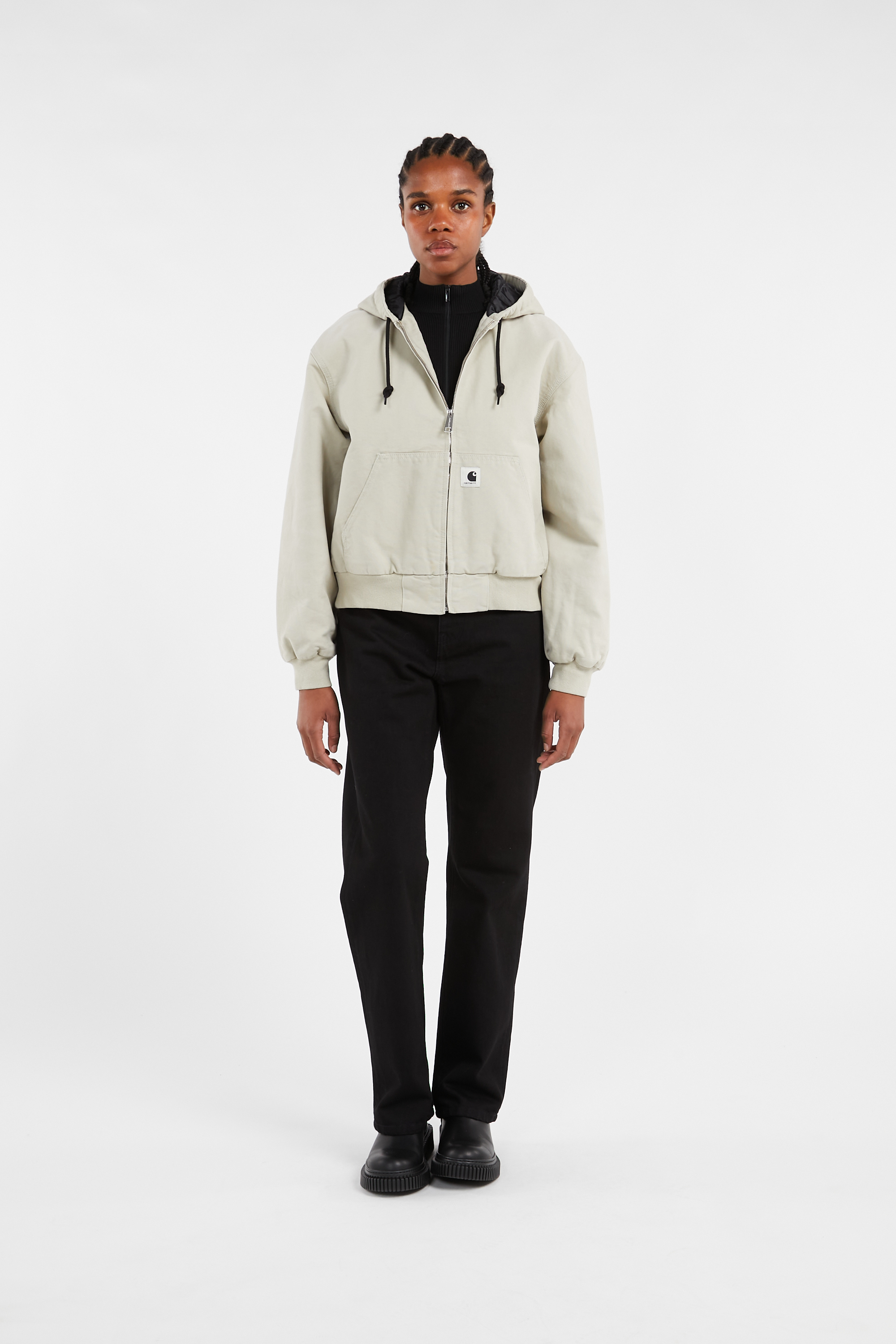 Zip-up jacket Beige