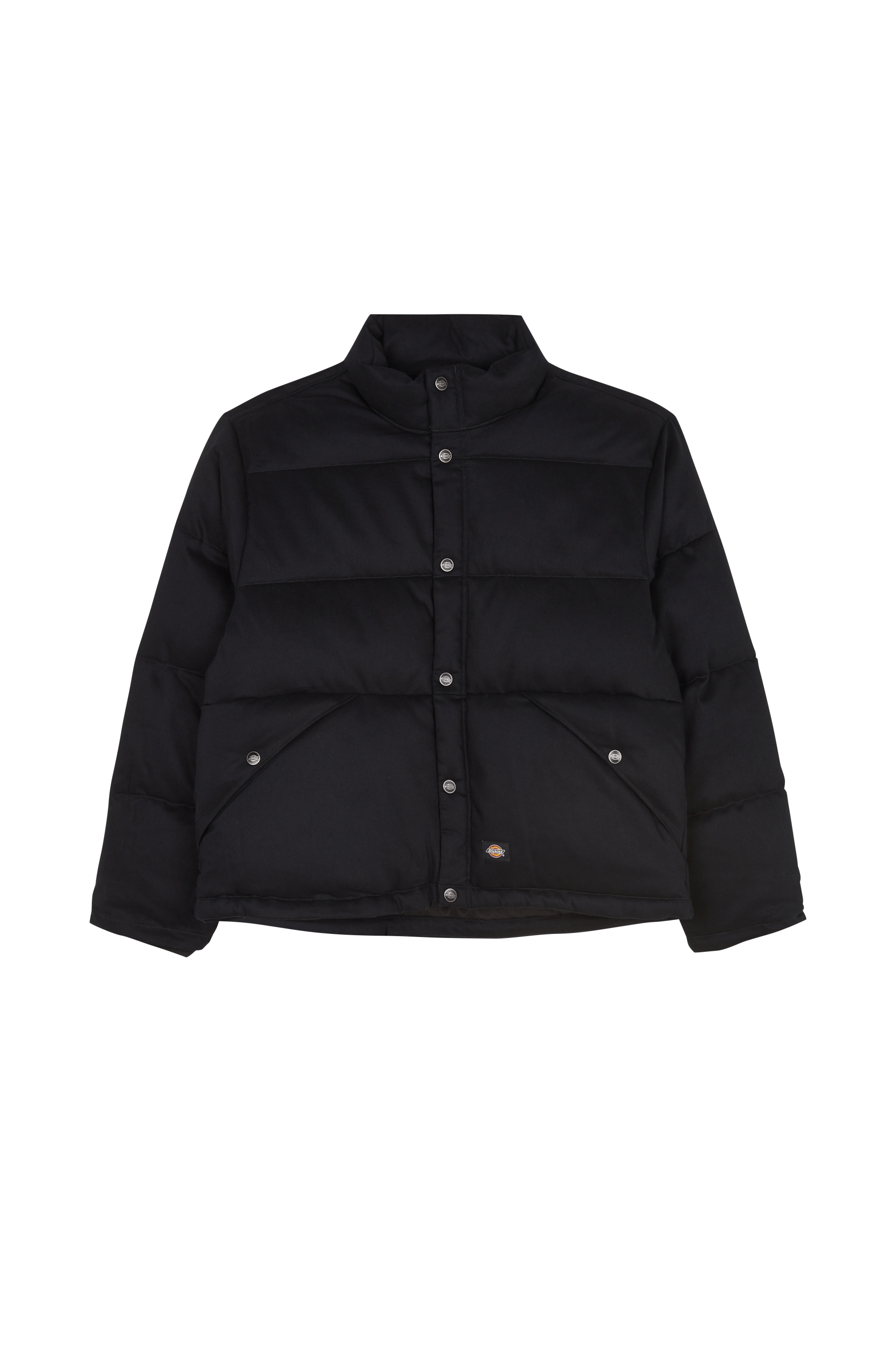 Zipped high-neck colorblock padded jacket with hood OSINO Black