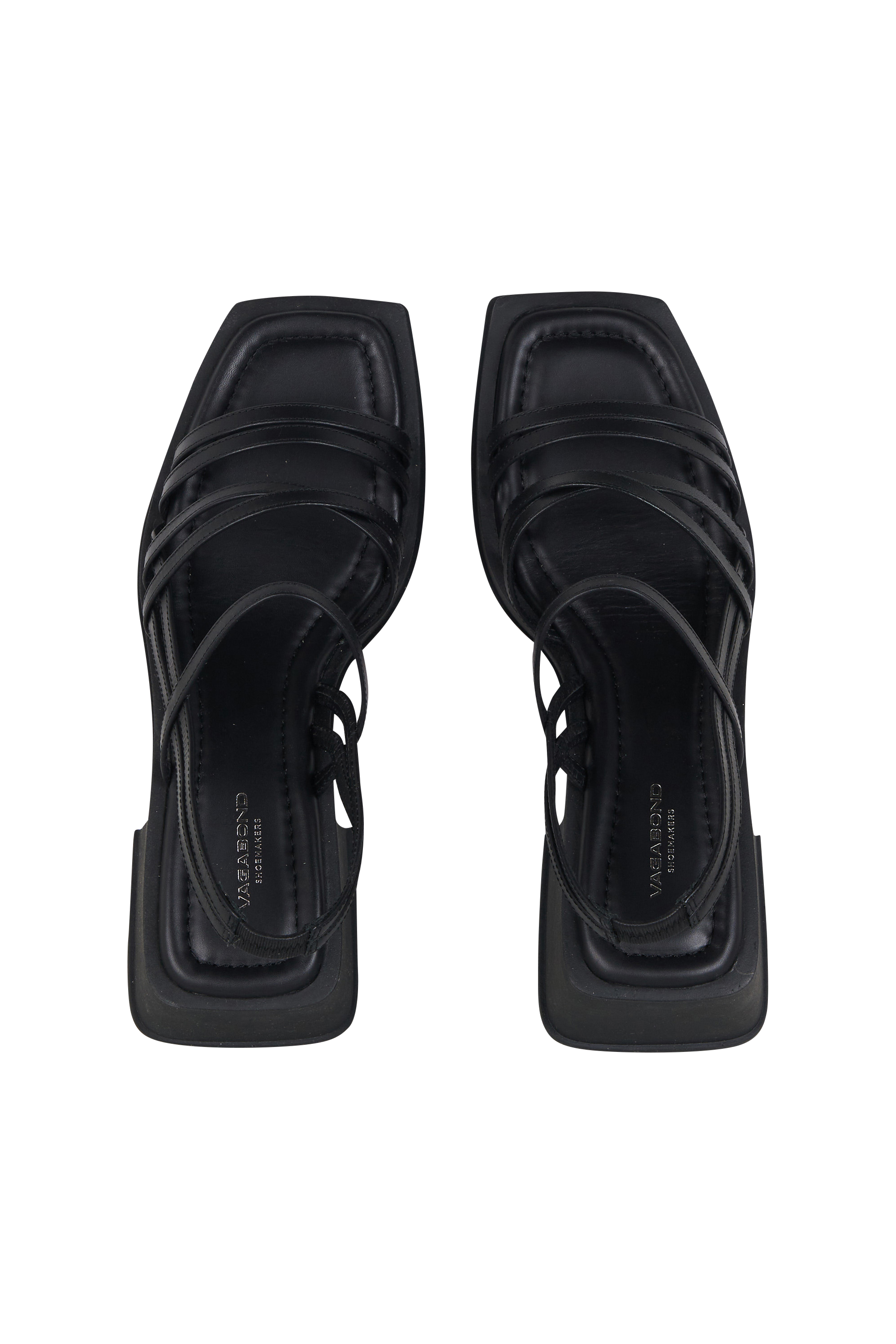 High sandals Black
