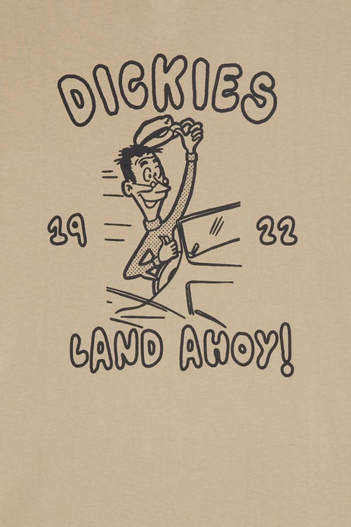 DICKIES Regular-fit round-neck cotton T-shirt Beige