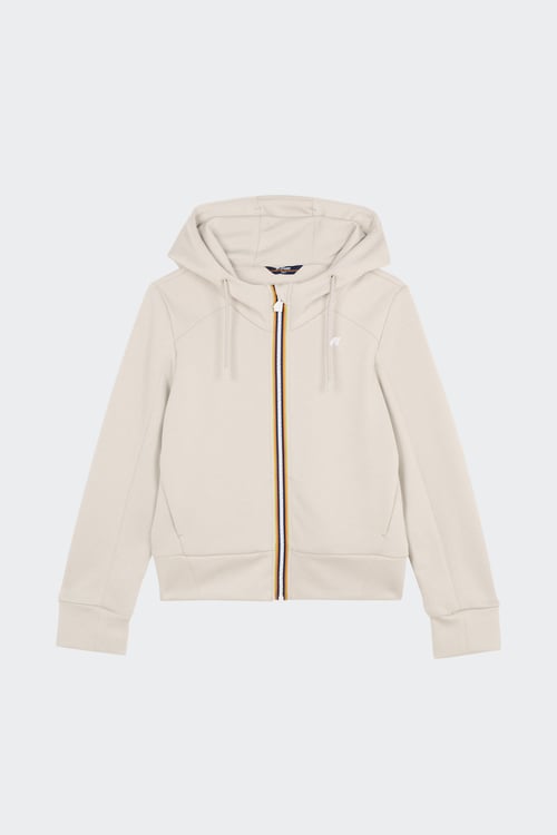 Hoodie zippée - Taille S Beige