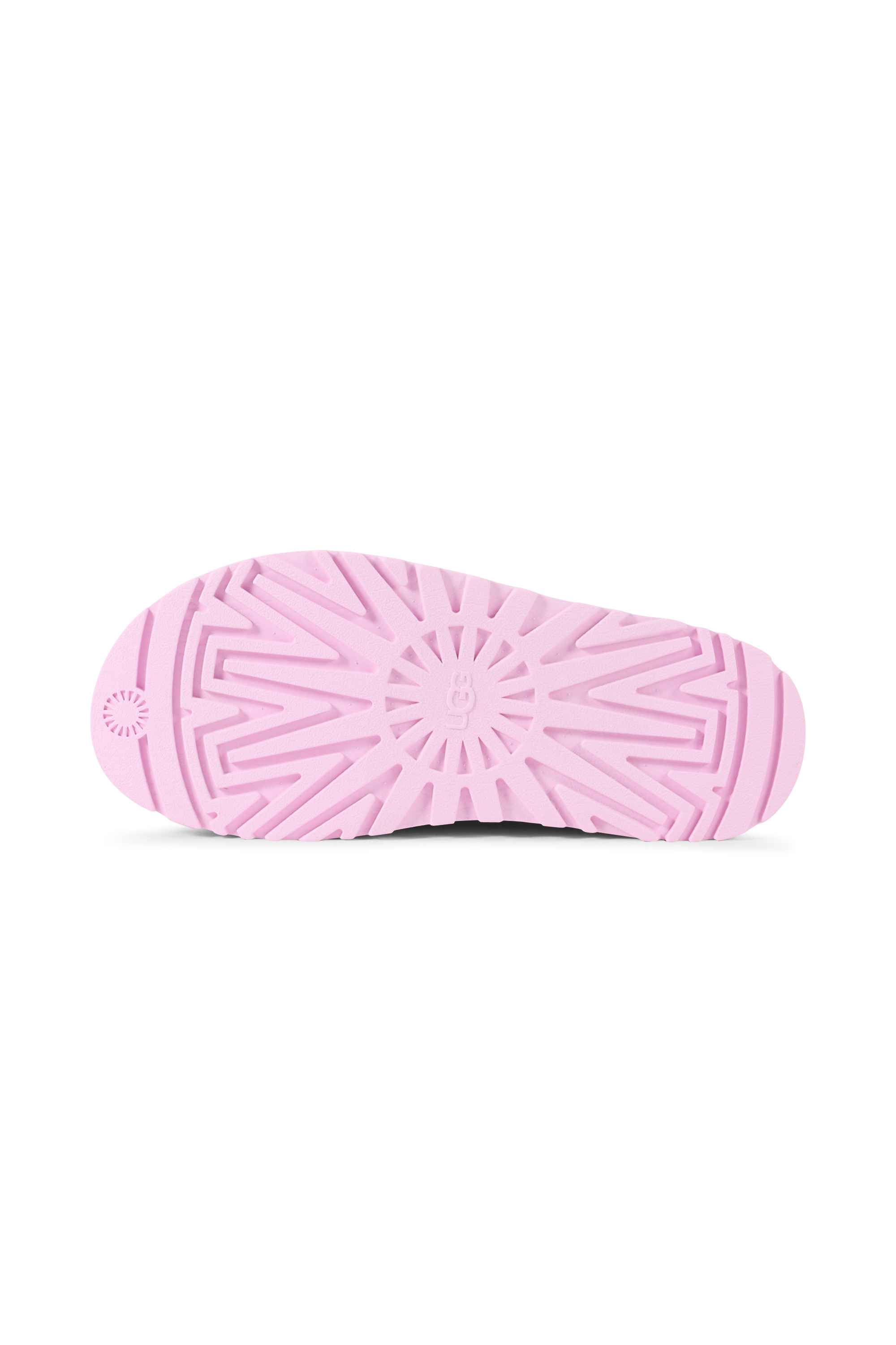 Flat furry sheepskin sandals Pink