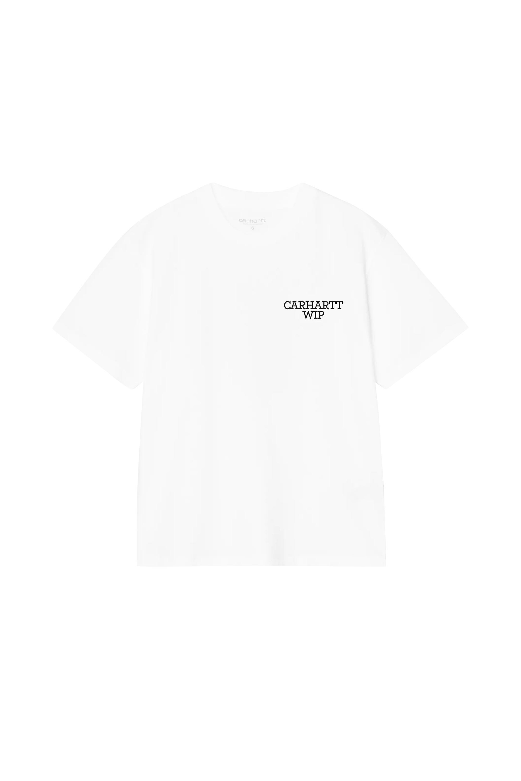 Regular-fit round-neck cotton T-shirt HUGGING White