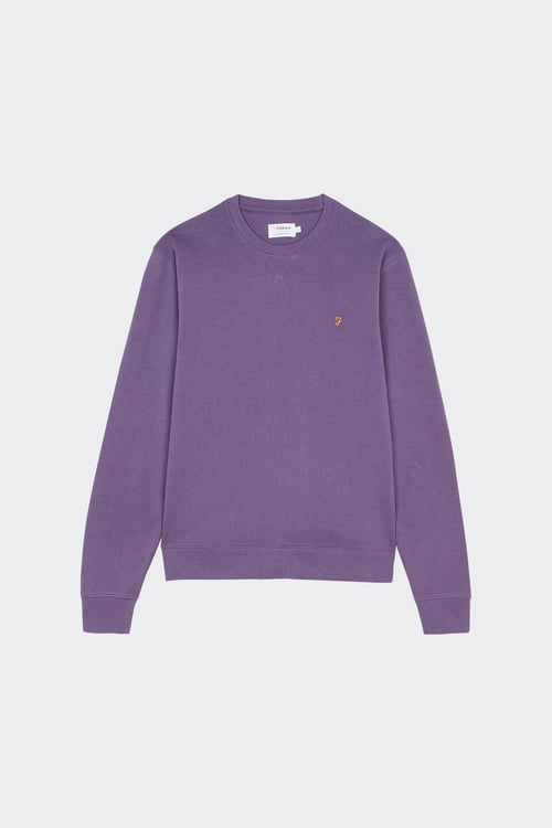 Sweat shirt violet homme sale