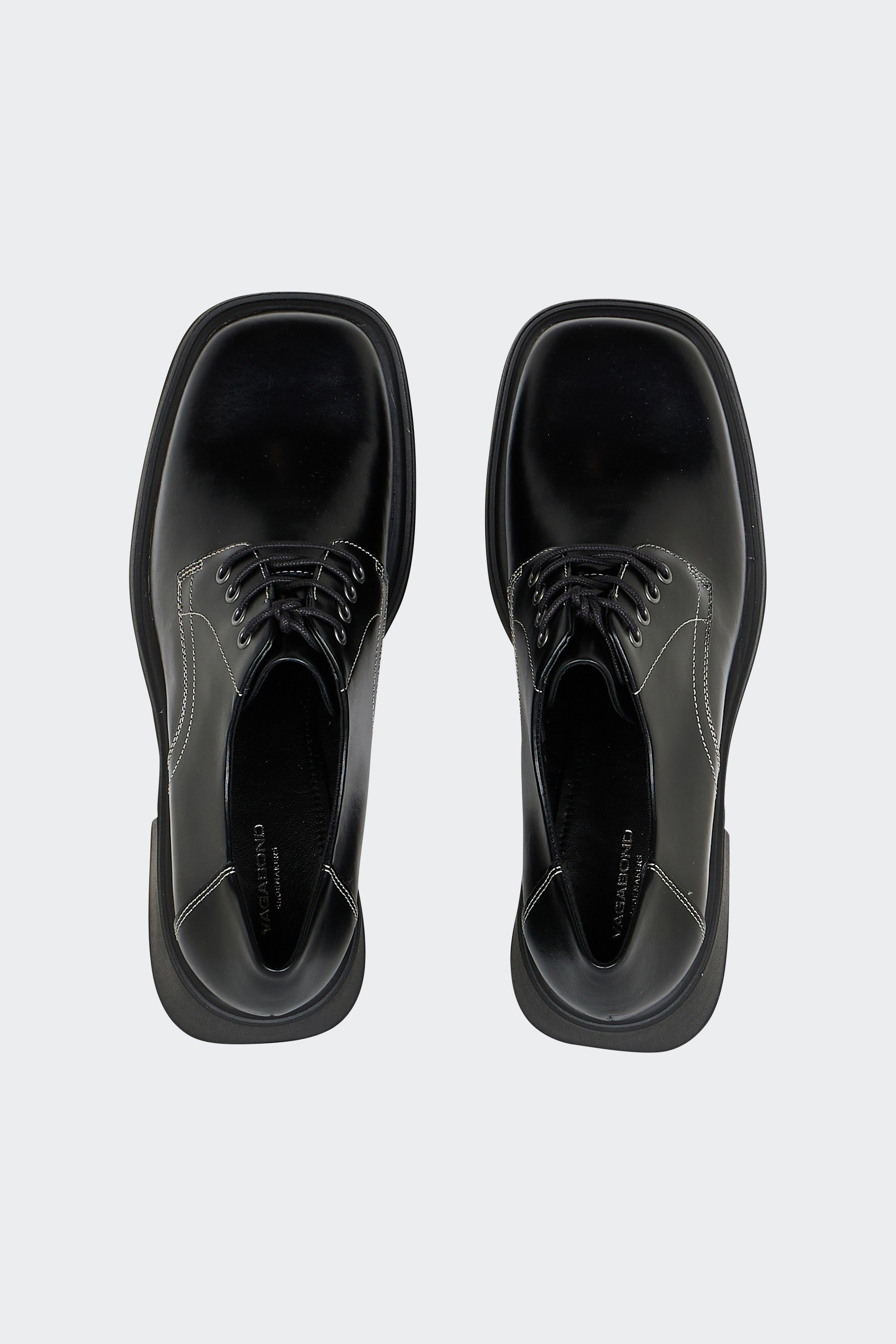 Leather deck shoes | Black by VAGABOND SHOEMAKERS Leather deck shoes Black