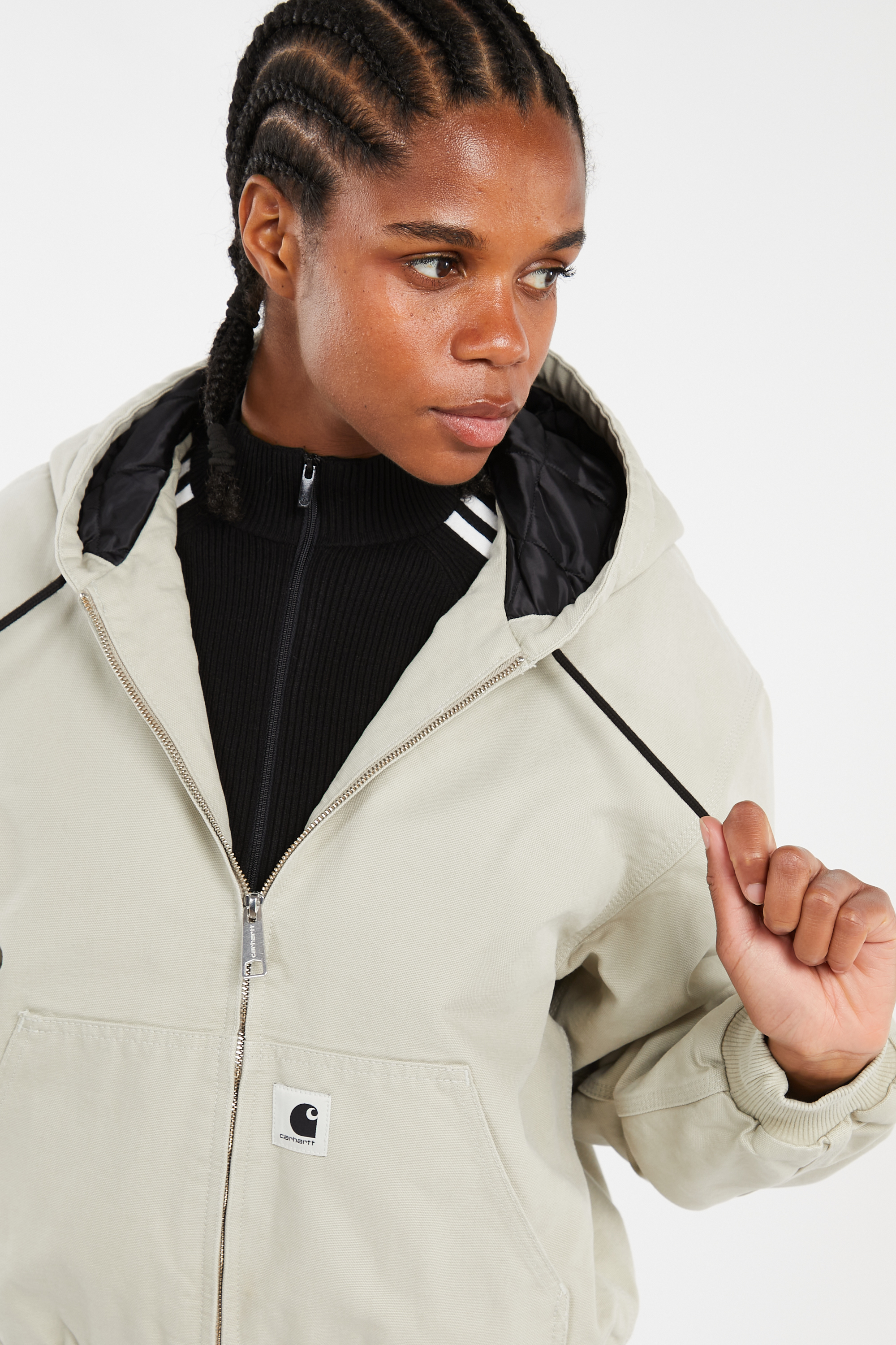 Zip-up jacket Beige