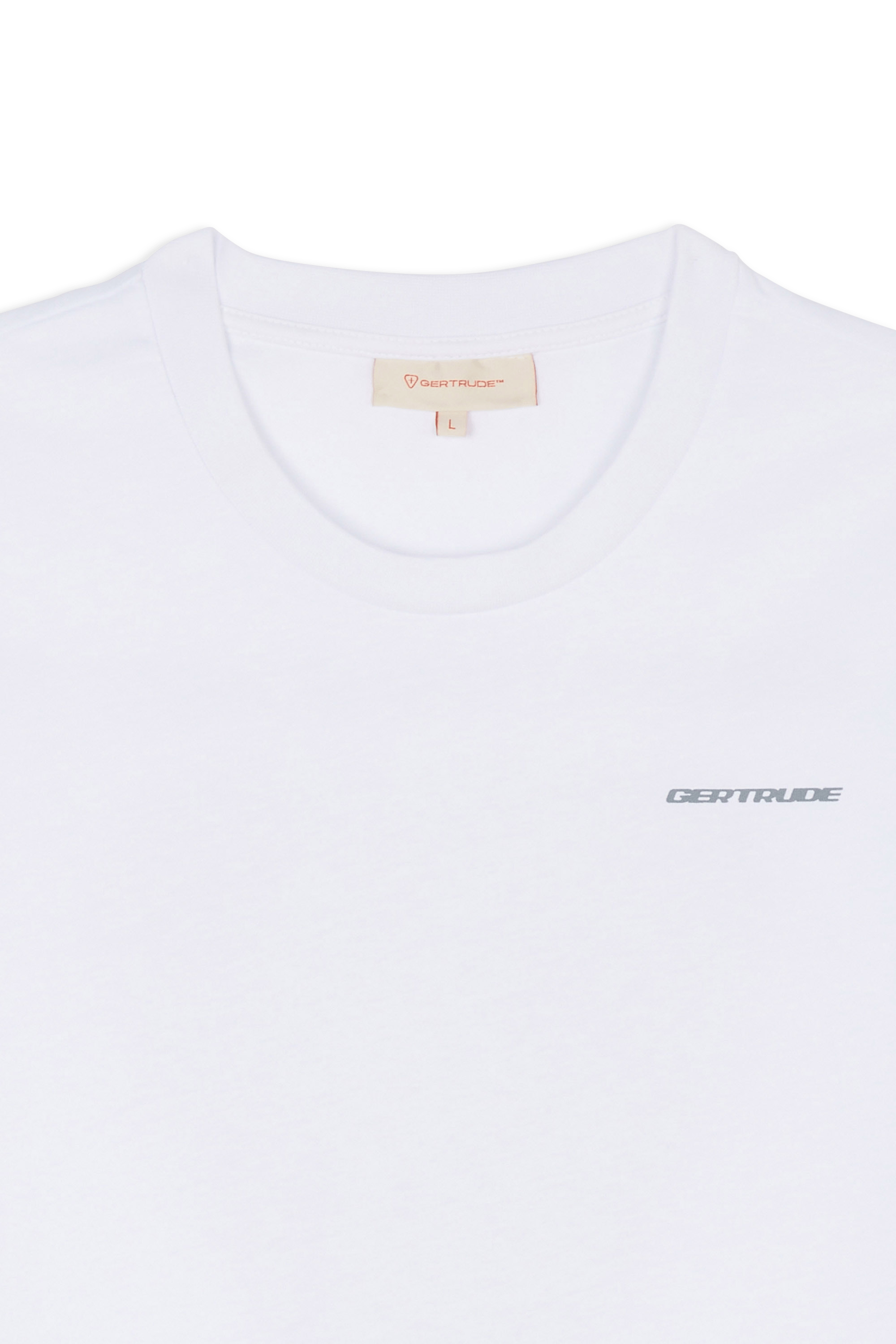 Regular-fit round-neck cotton T-shirt | White GERTRUDE Men