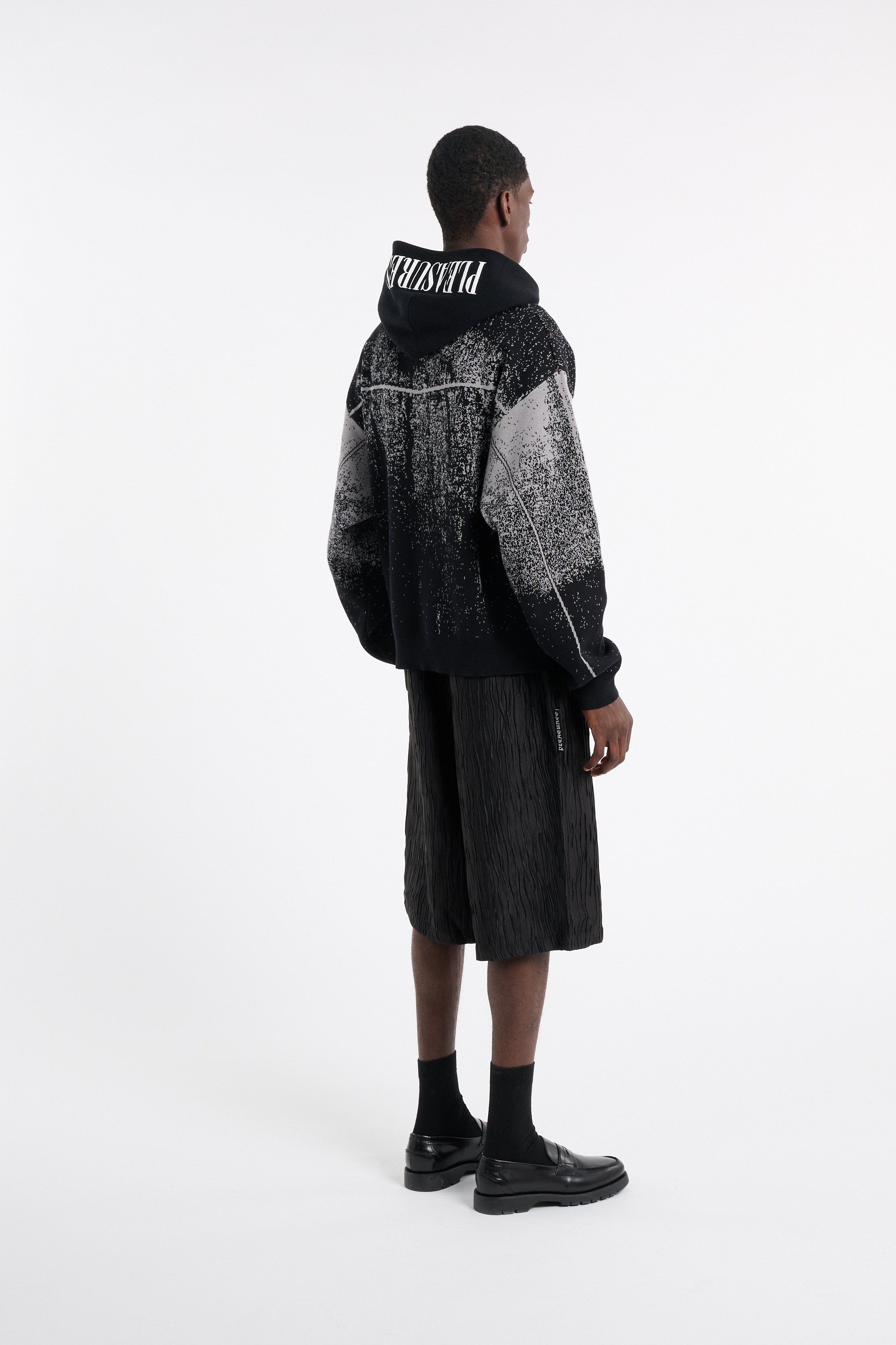 Sweat oversize en coton Noir