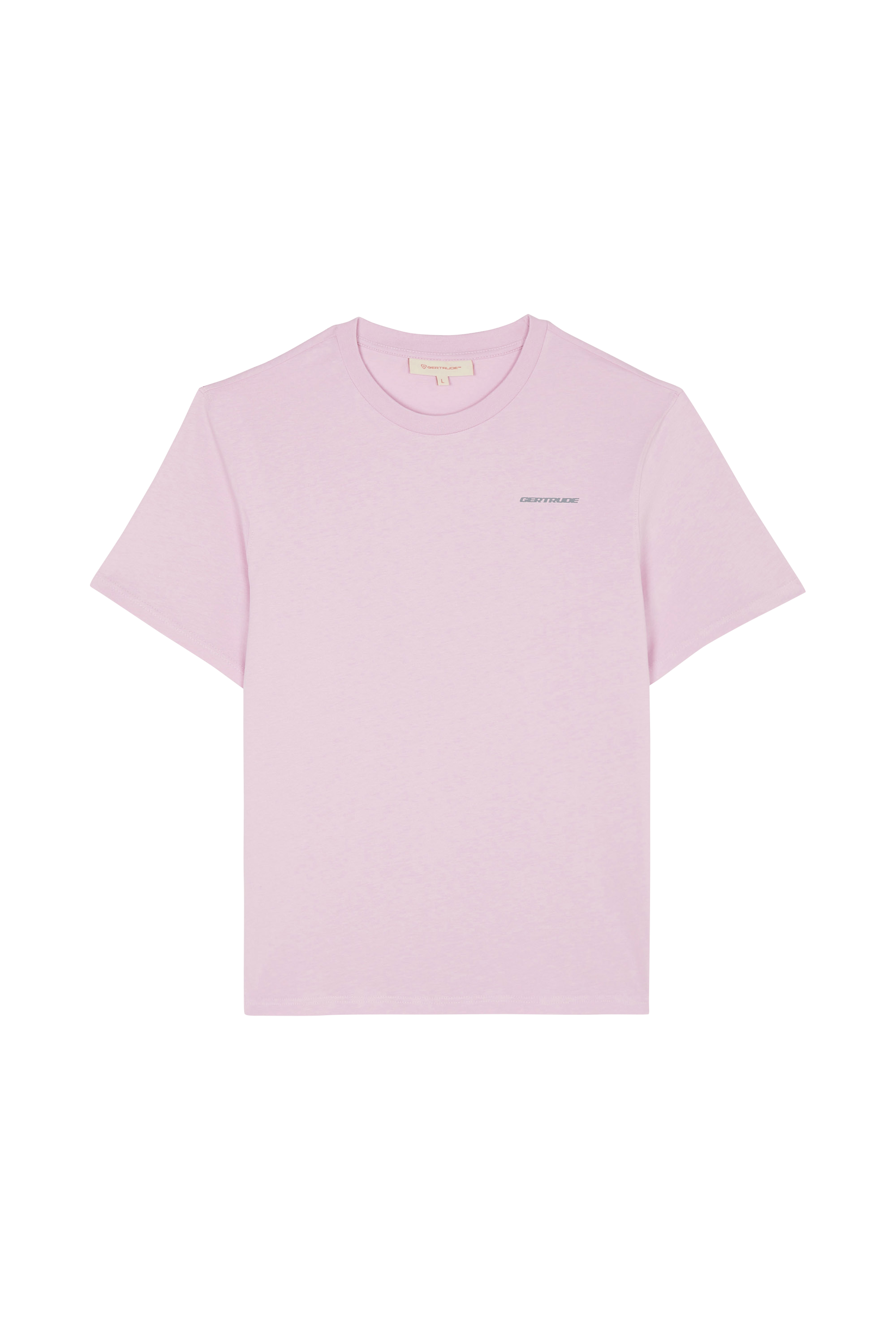 Regular-fit round-neck cotton T-shirt GERTRUDE Pink