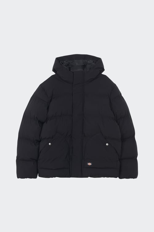 DICKIES Lightweight quilted padded jacket with high neck Black