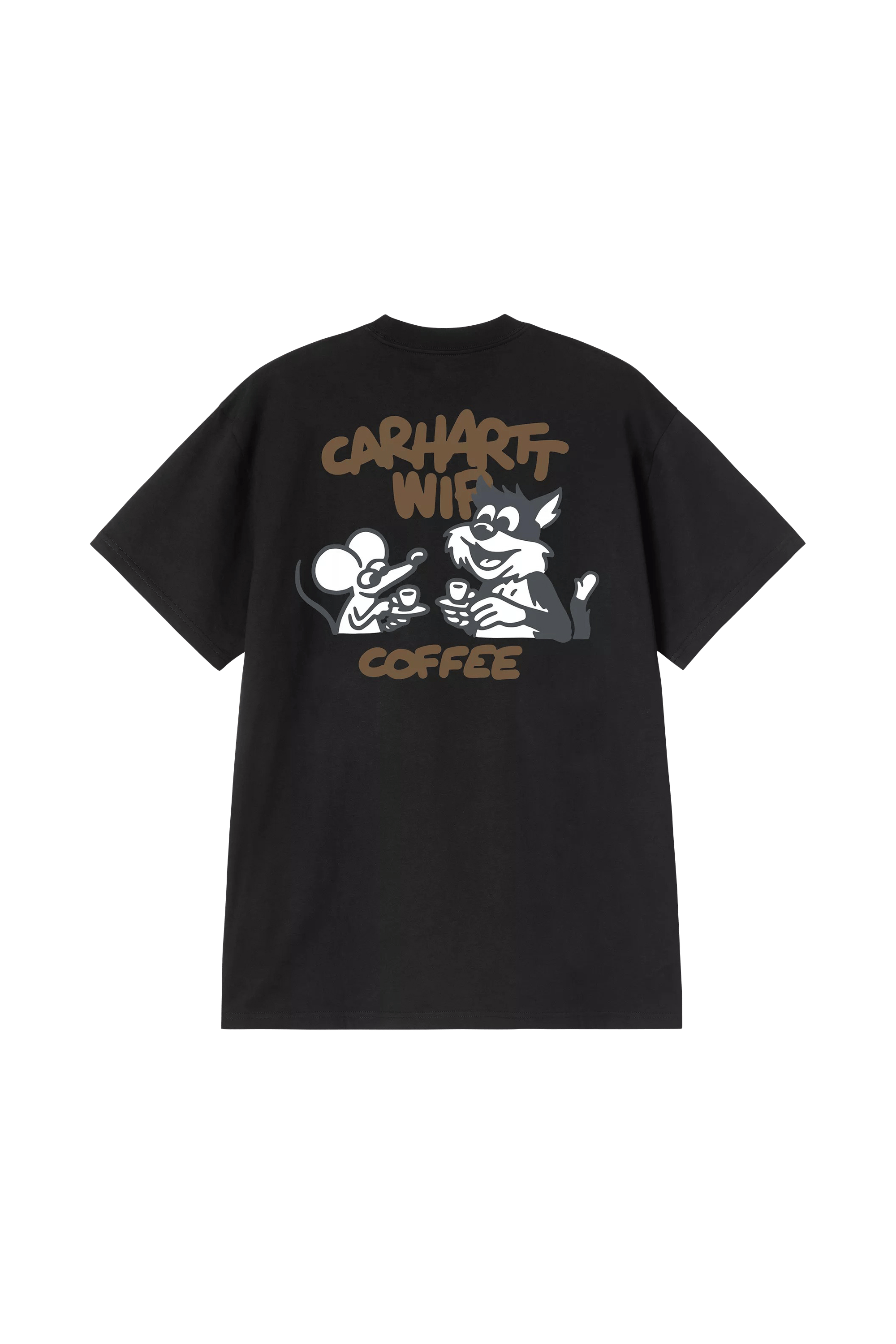 T-shirt col rond en coton bio | Noir CARHARTT WIP Homme