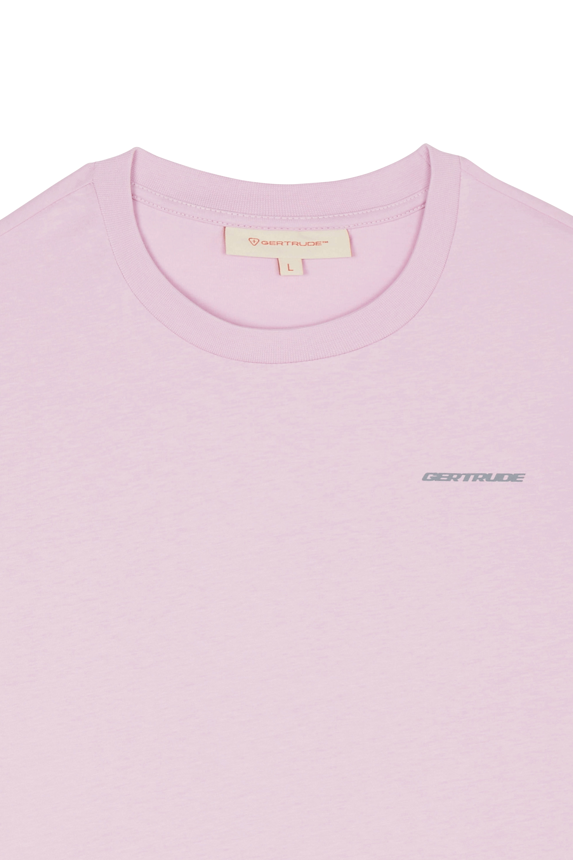 Regular-fit round-neck cotton T-shirt | Pink GERTRUDE Men