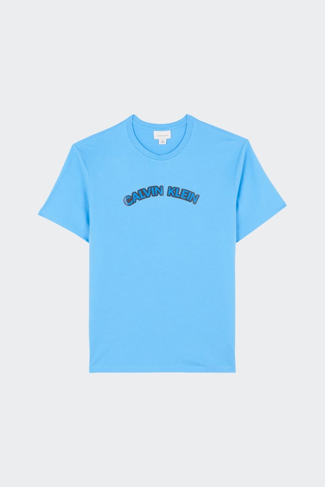 Regular-fit Round-neck Cotton T-shirt Ss 20s Curve Calvin Regular-fit Round-neck Cotton T-shirt Ss 20s Curve Calvin
