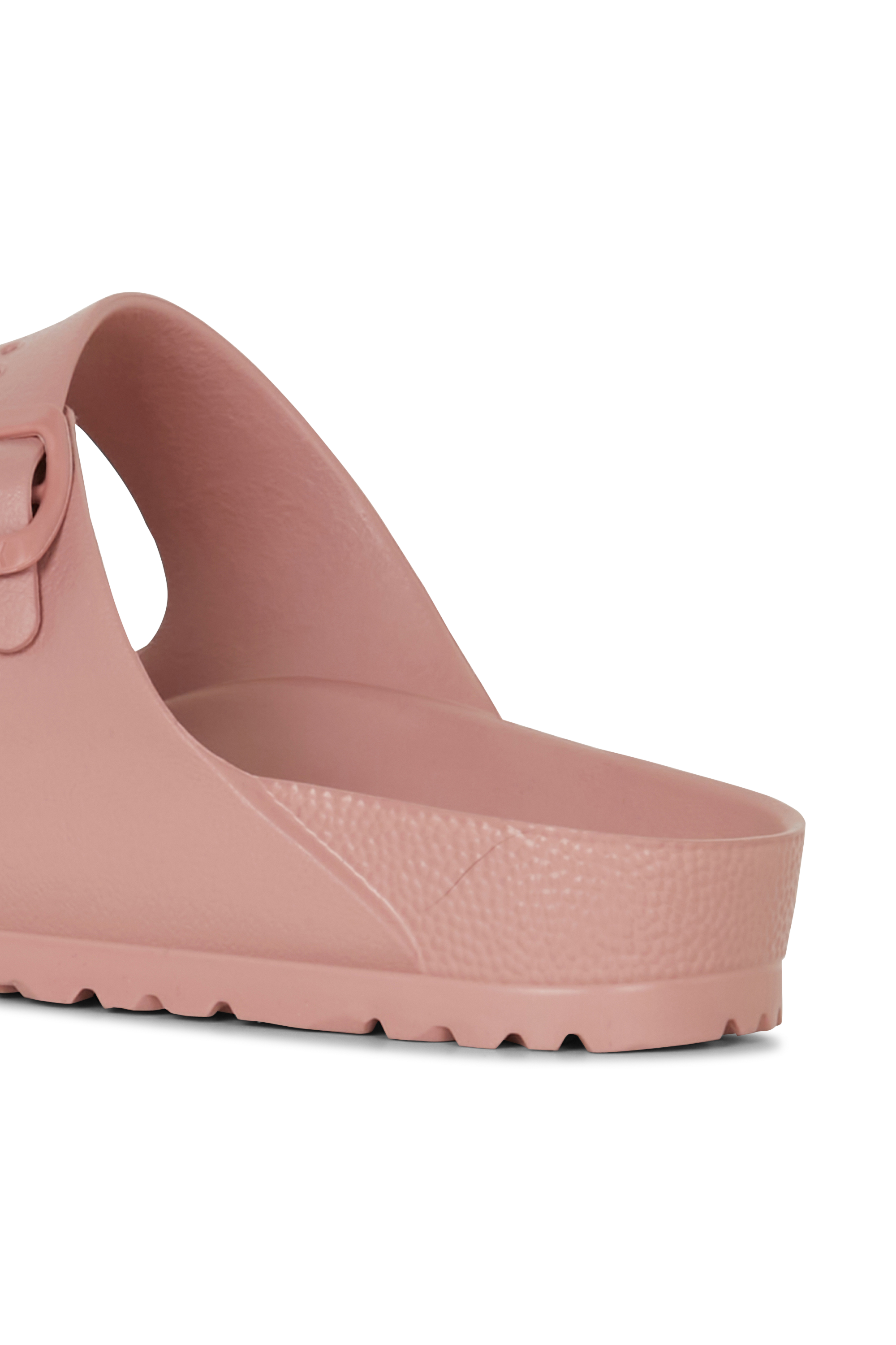 Flat furry sheepskin sandals Pink