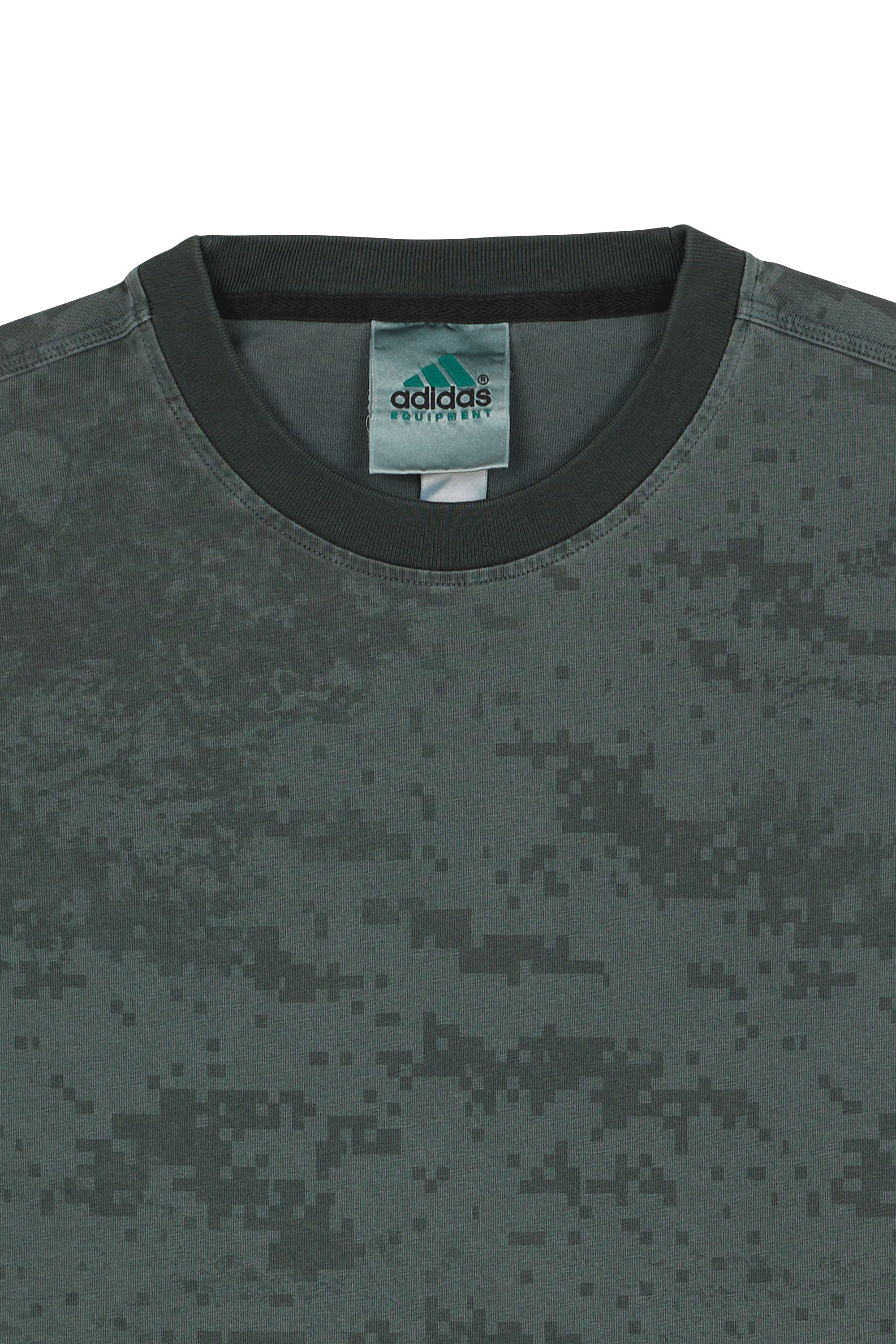 Regular-fit round-neck cotton T-shirt | Green ADIDAS Men