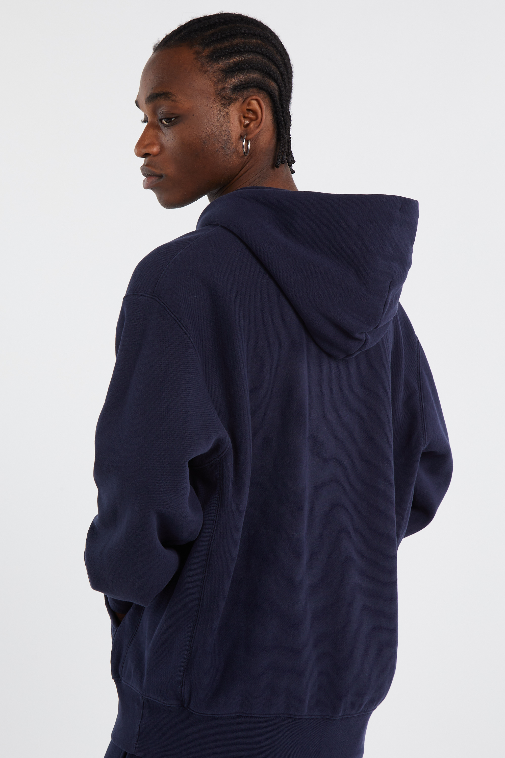 Hoodie zippé Bleu