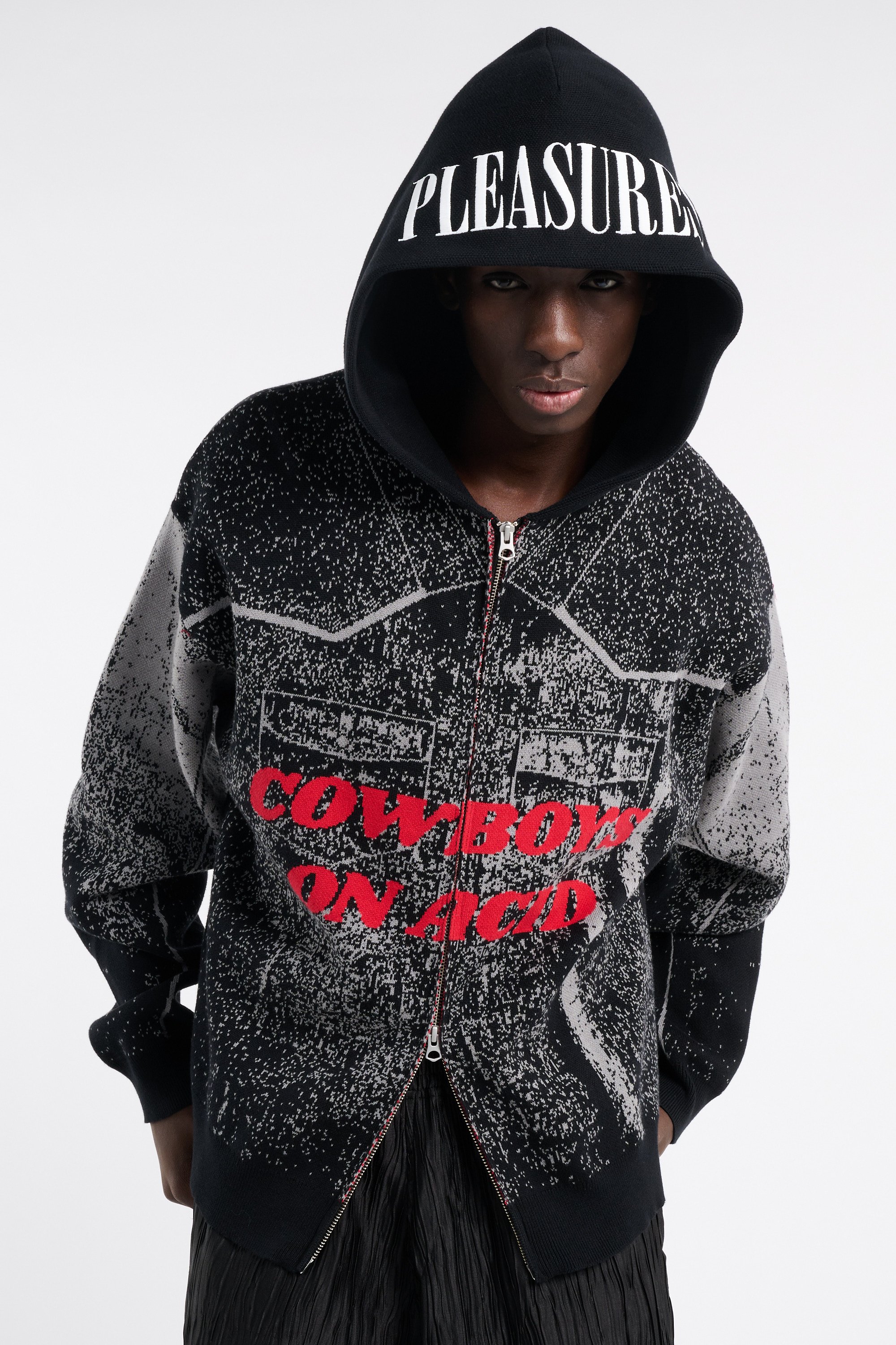 Sweat oversize en coton Noir