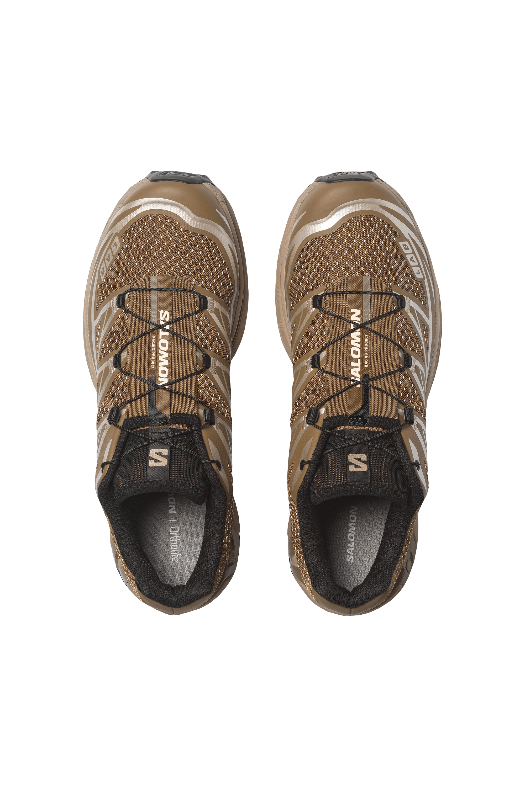 Men?s Storm 96 LO fabric and leather sneakers | Brown SALOMON Men