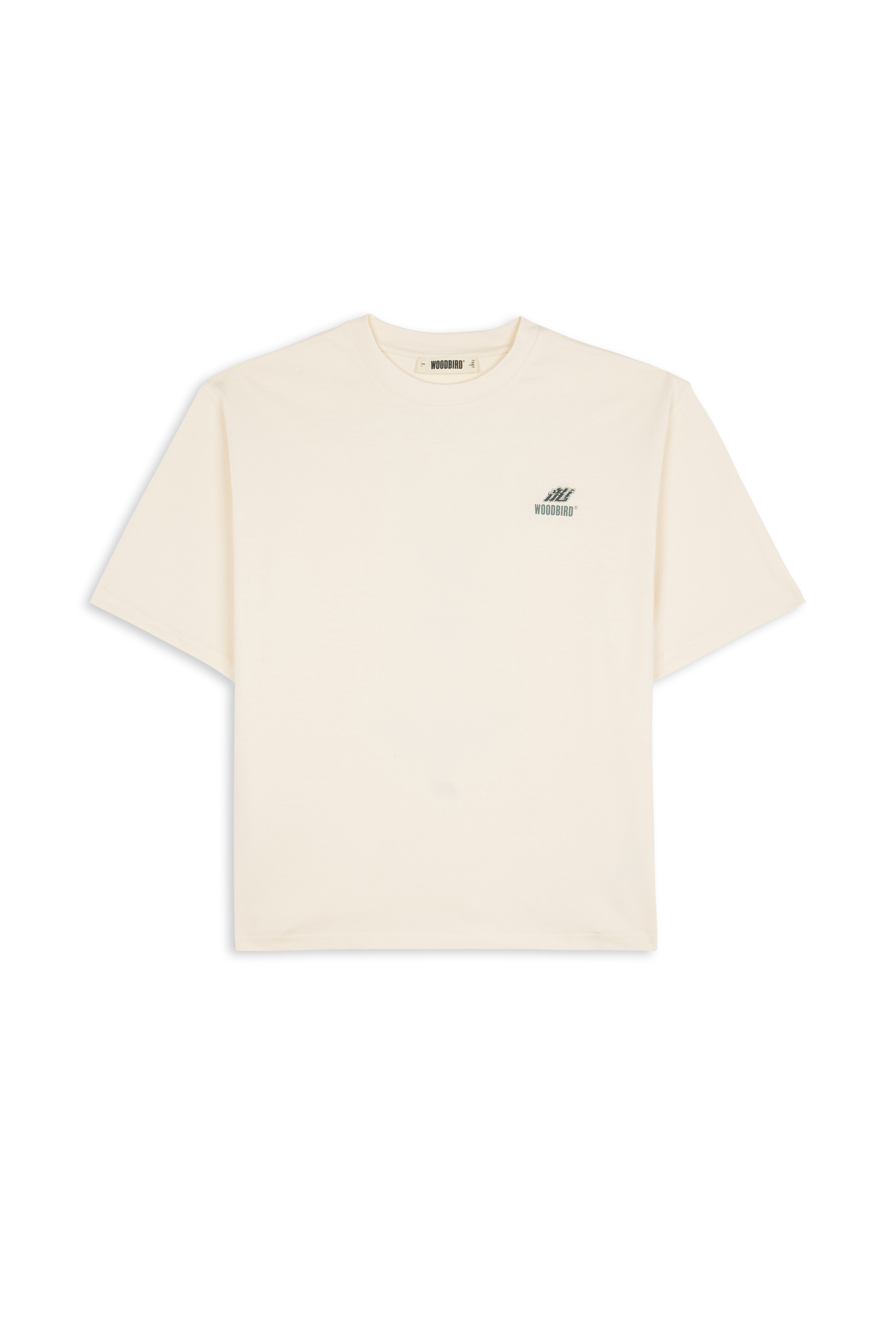 Regular-fit round-neck cotton T-shirt | Beige WOODBIRD Men
