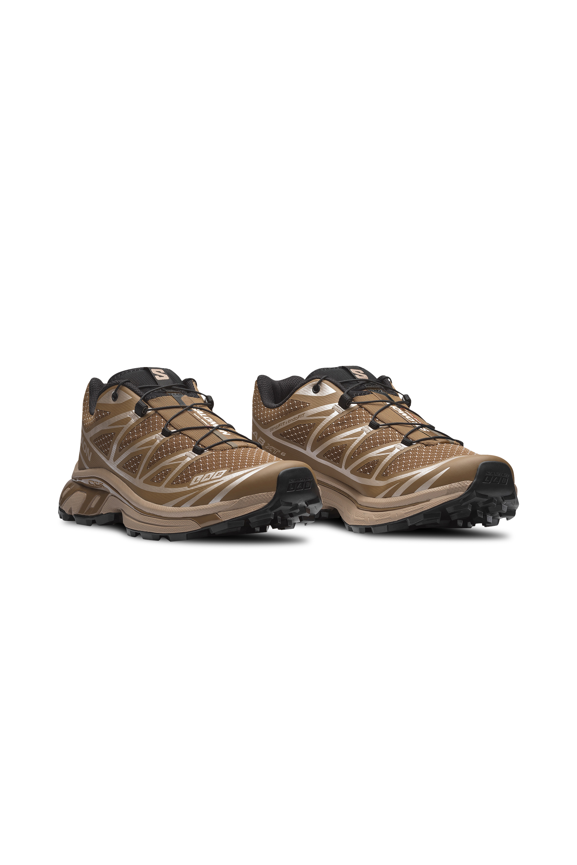 Men?s Storm 96 LO fabric and leather sneakers | Brown SALOMON Men