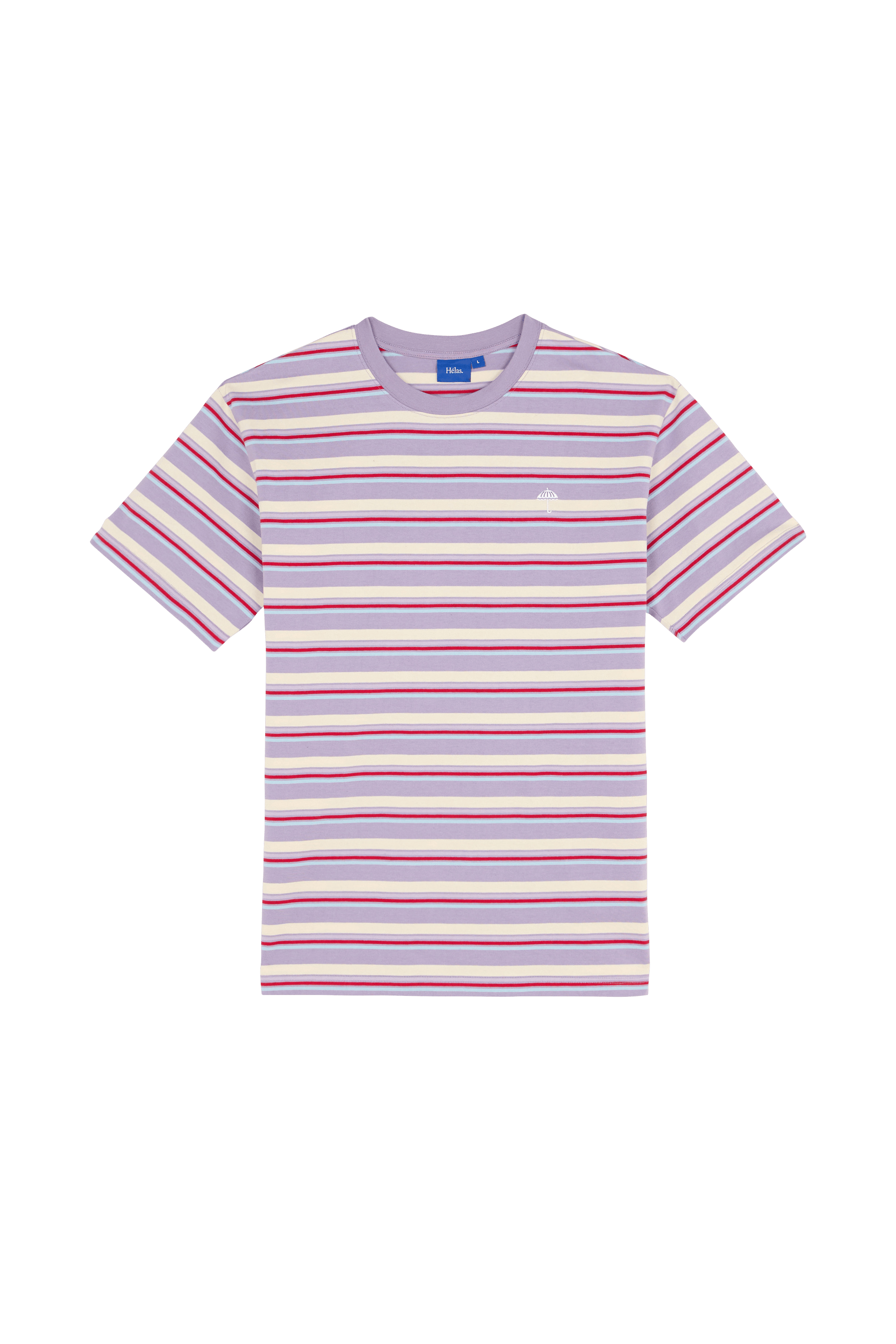 Regular-fit round-neck cotton T-shirt HELAS Purple