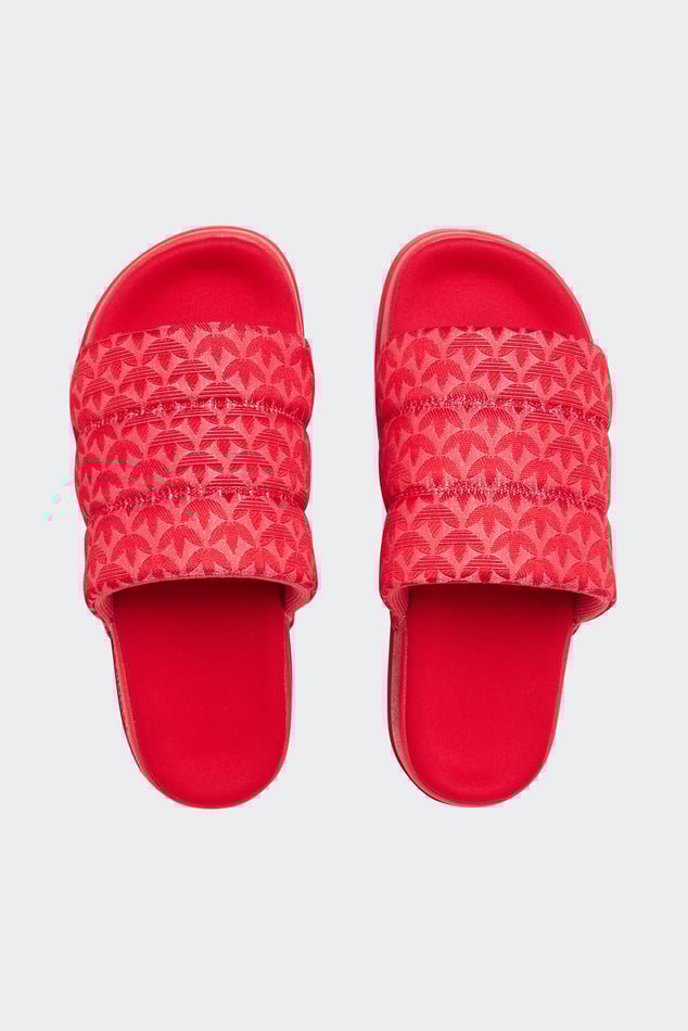 Claquettes Adilette Essential Rouge Adidas Femme Citadium