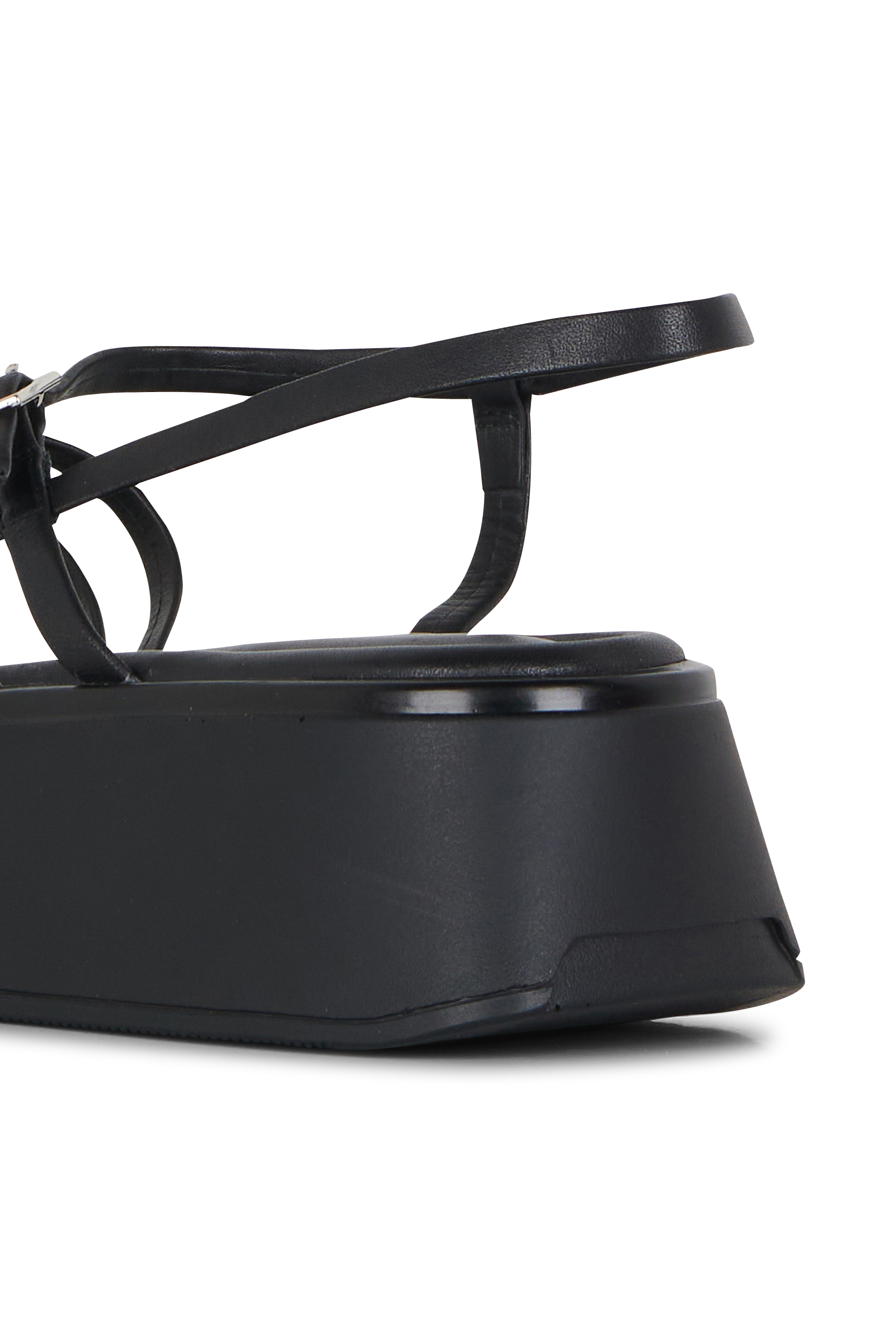 Sandales plates Noir